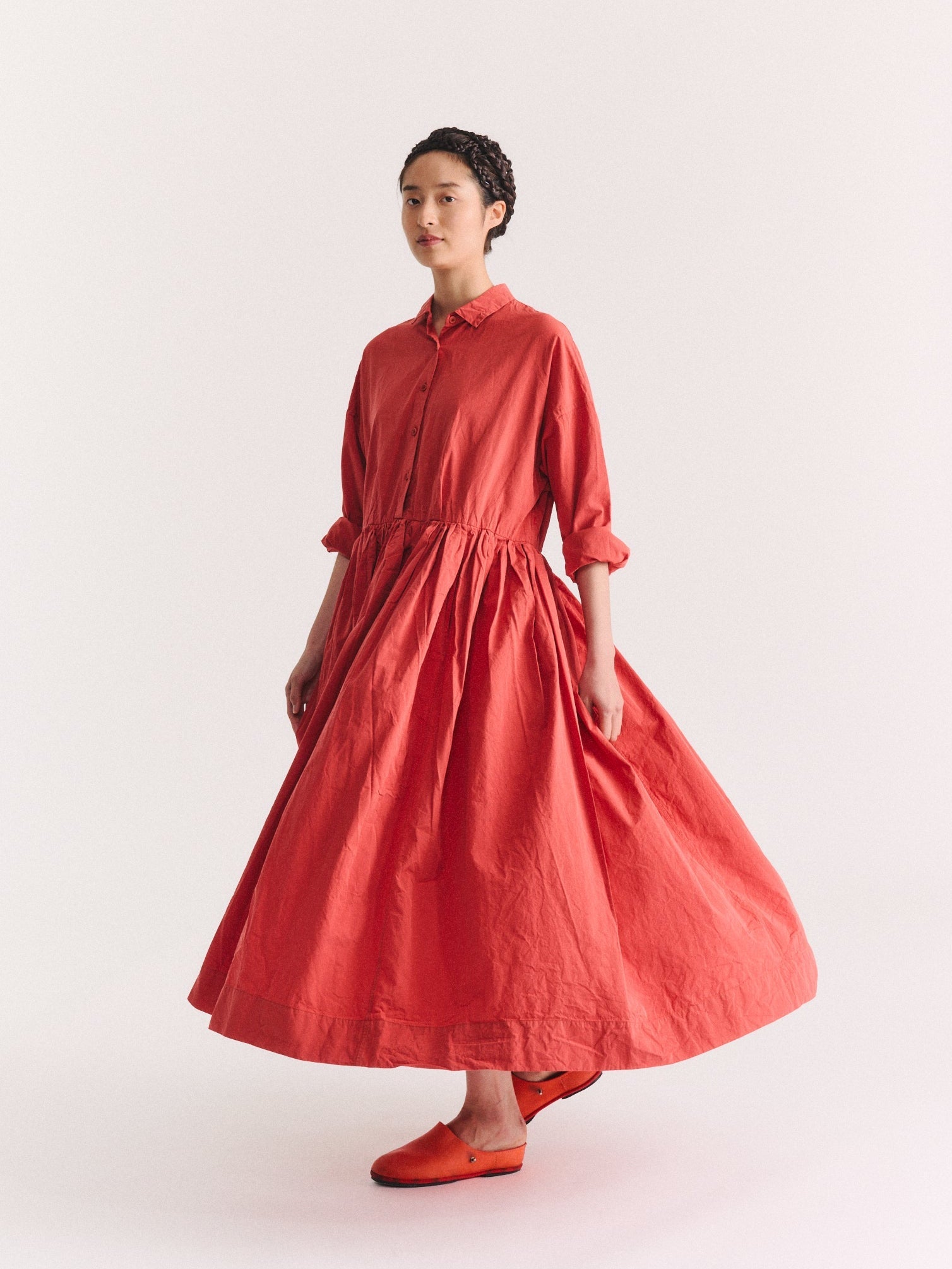 STEPHANIE DRESS - PAPER COT - BURNT ORANGE