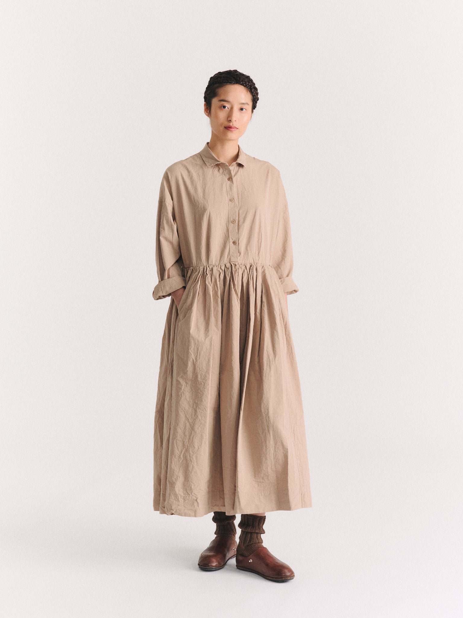 STEPHANIE DRESS - PAPER COT - LIGHT BEIGE