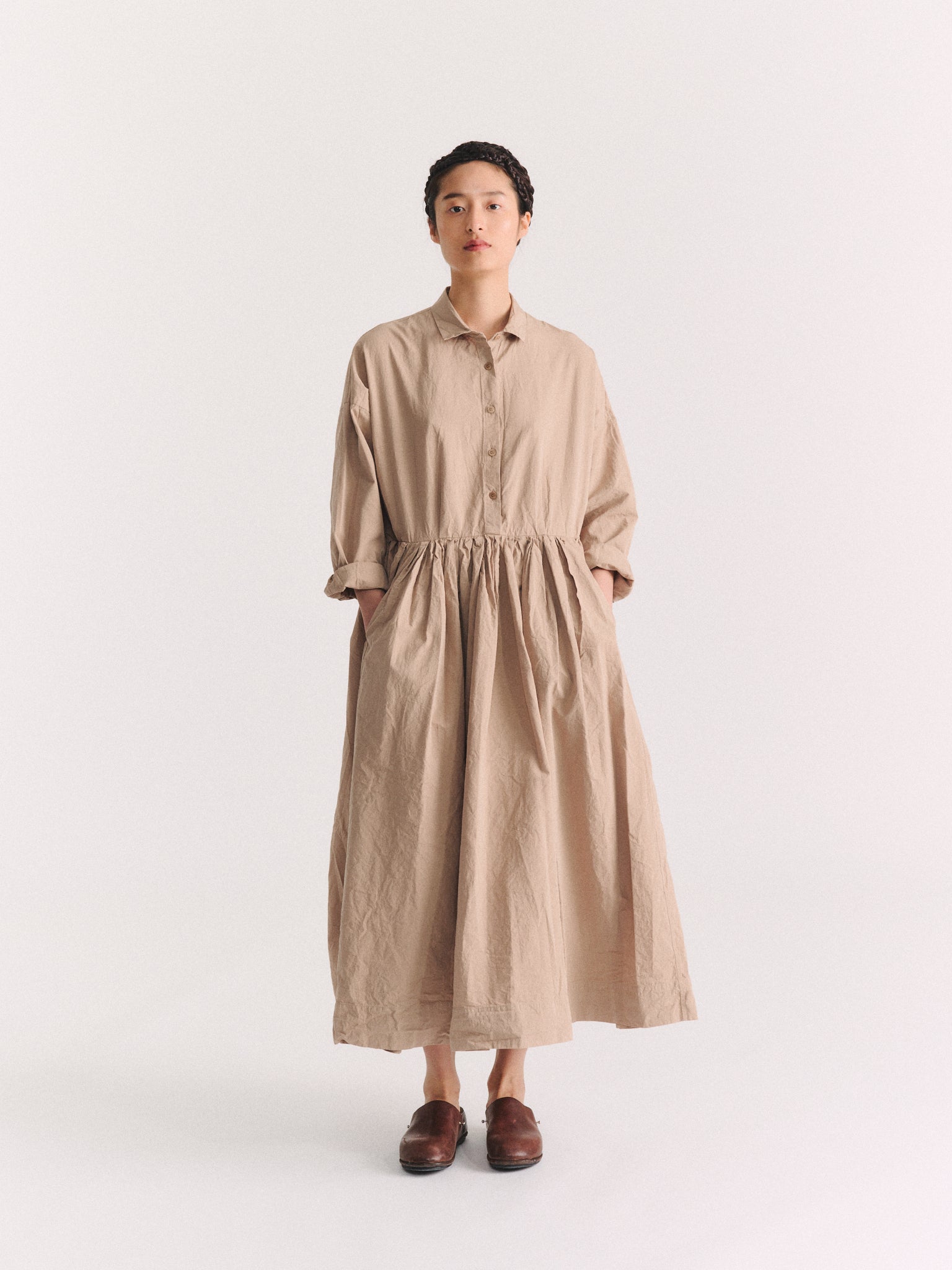STEPHANIE DRESS - PAPER COT - LIGHT BEIGE