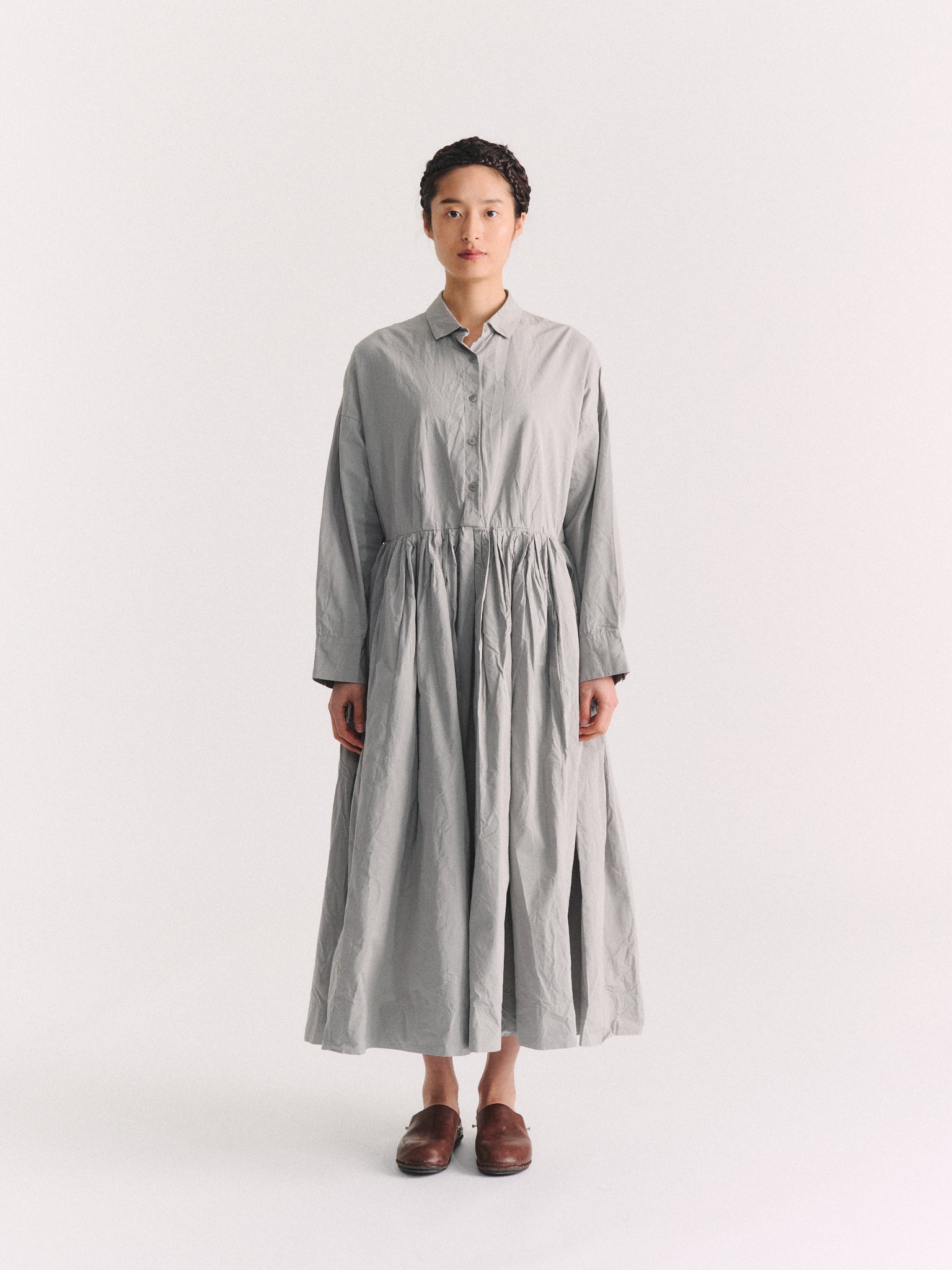 STEPHANIE DRESS - PAPER COT - LIGHT GREY