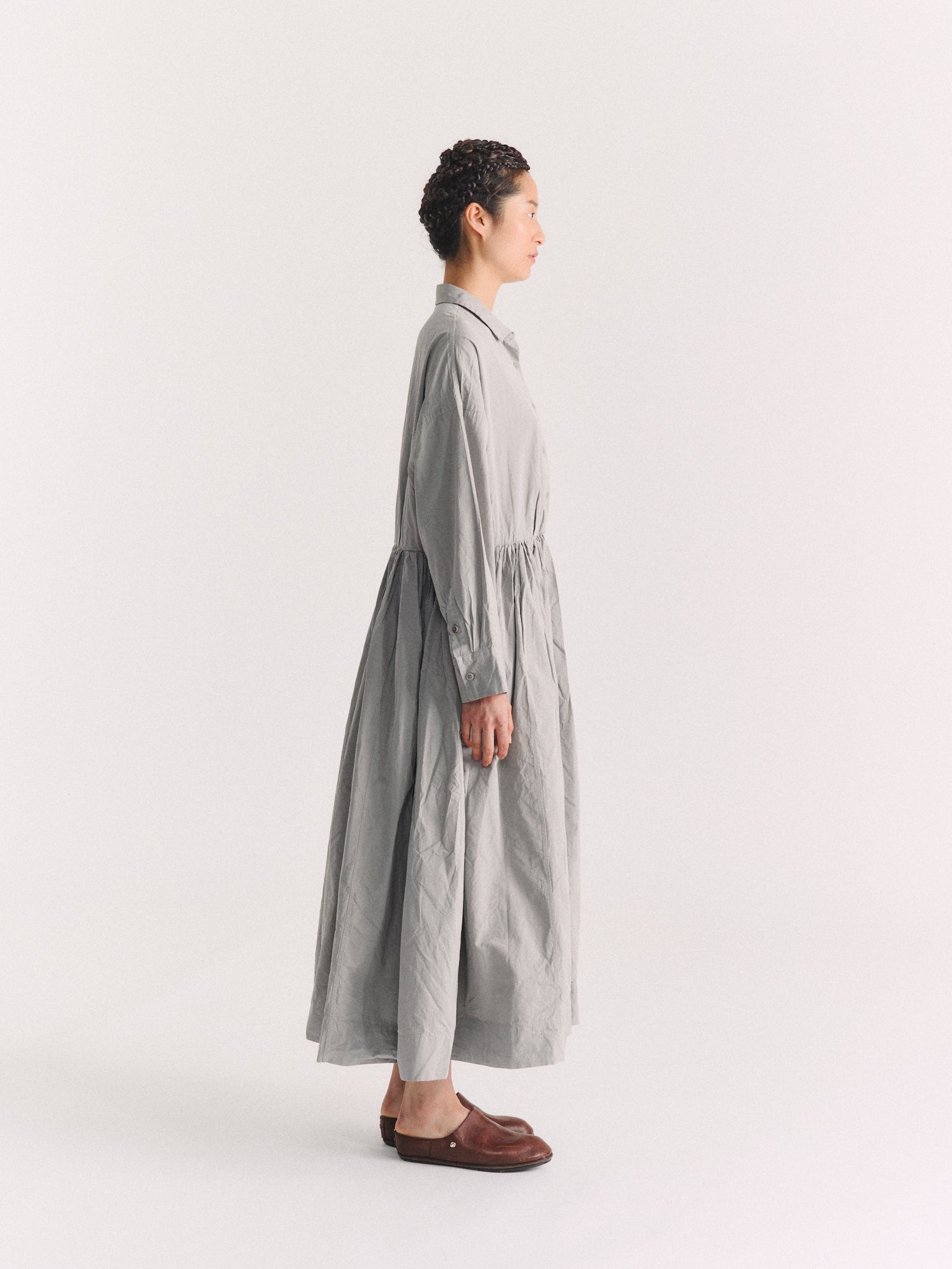 STEPHANIE DRESS - PAPER COT - LIGHT GREY