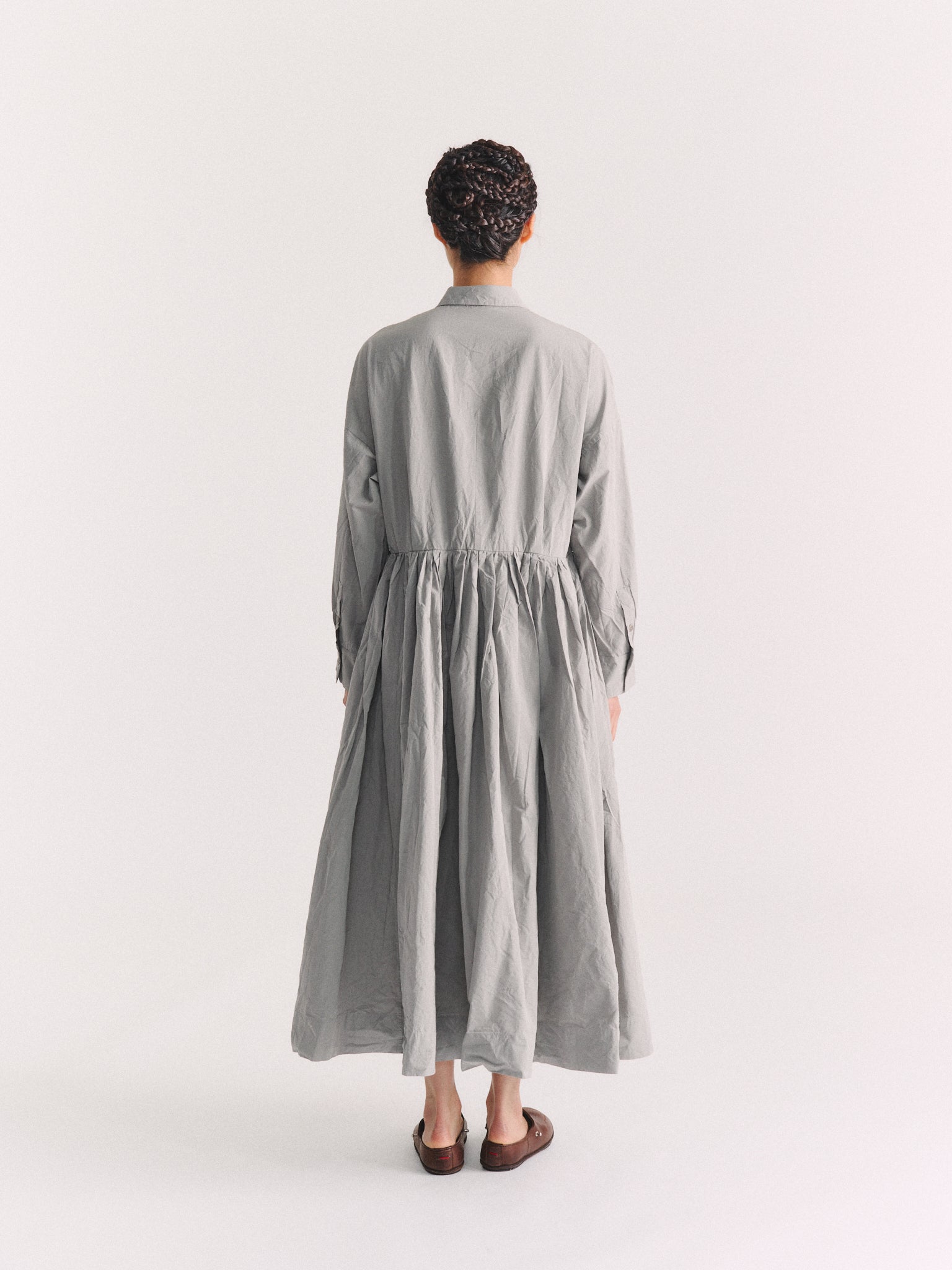 STEPHANIE DRESS - PAPER COT - LIGHT GREY
