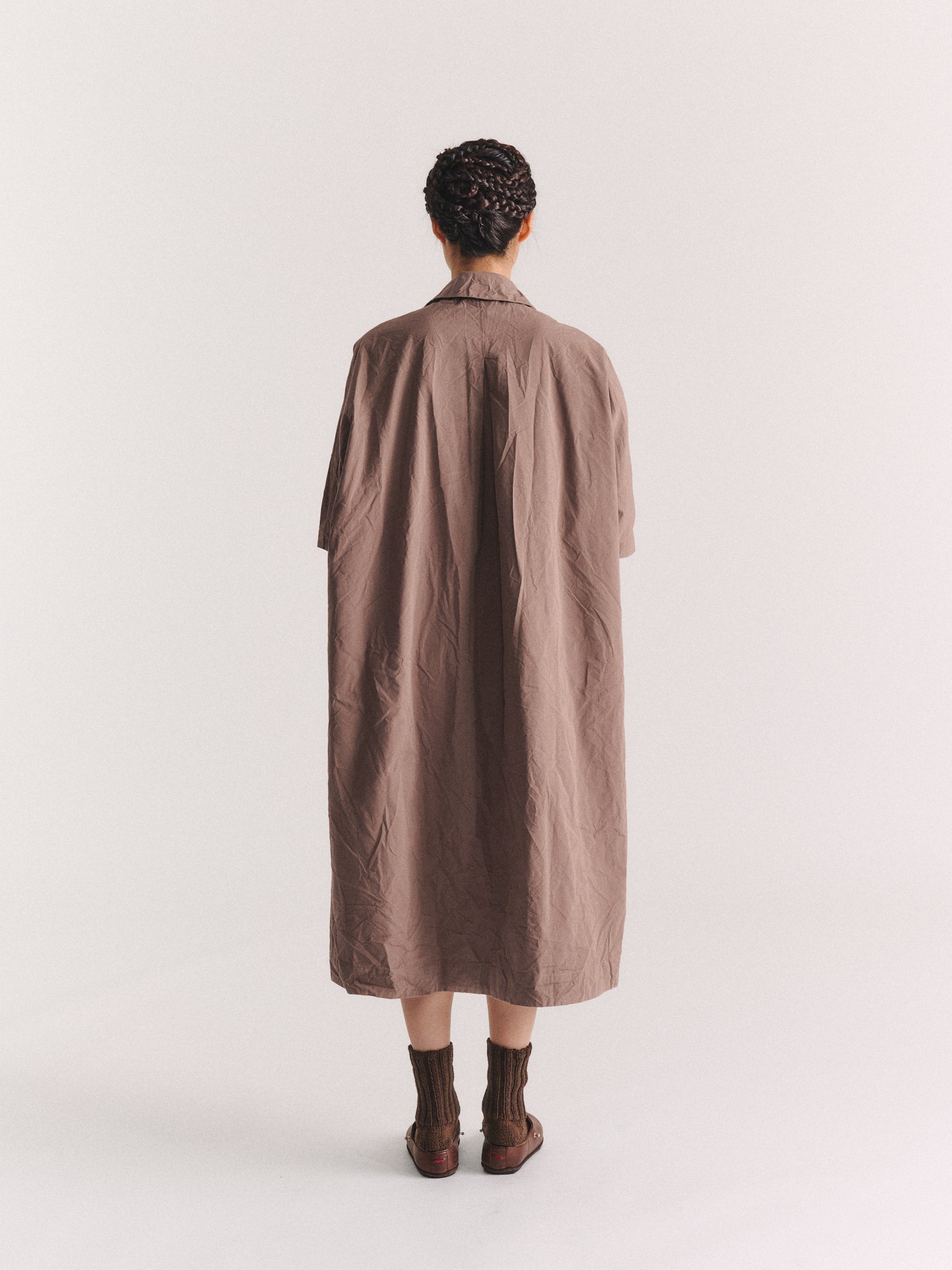 TATIANA DRESS - TOUGH COT - TABAC