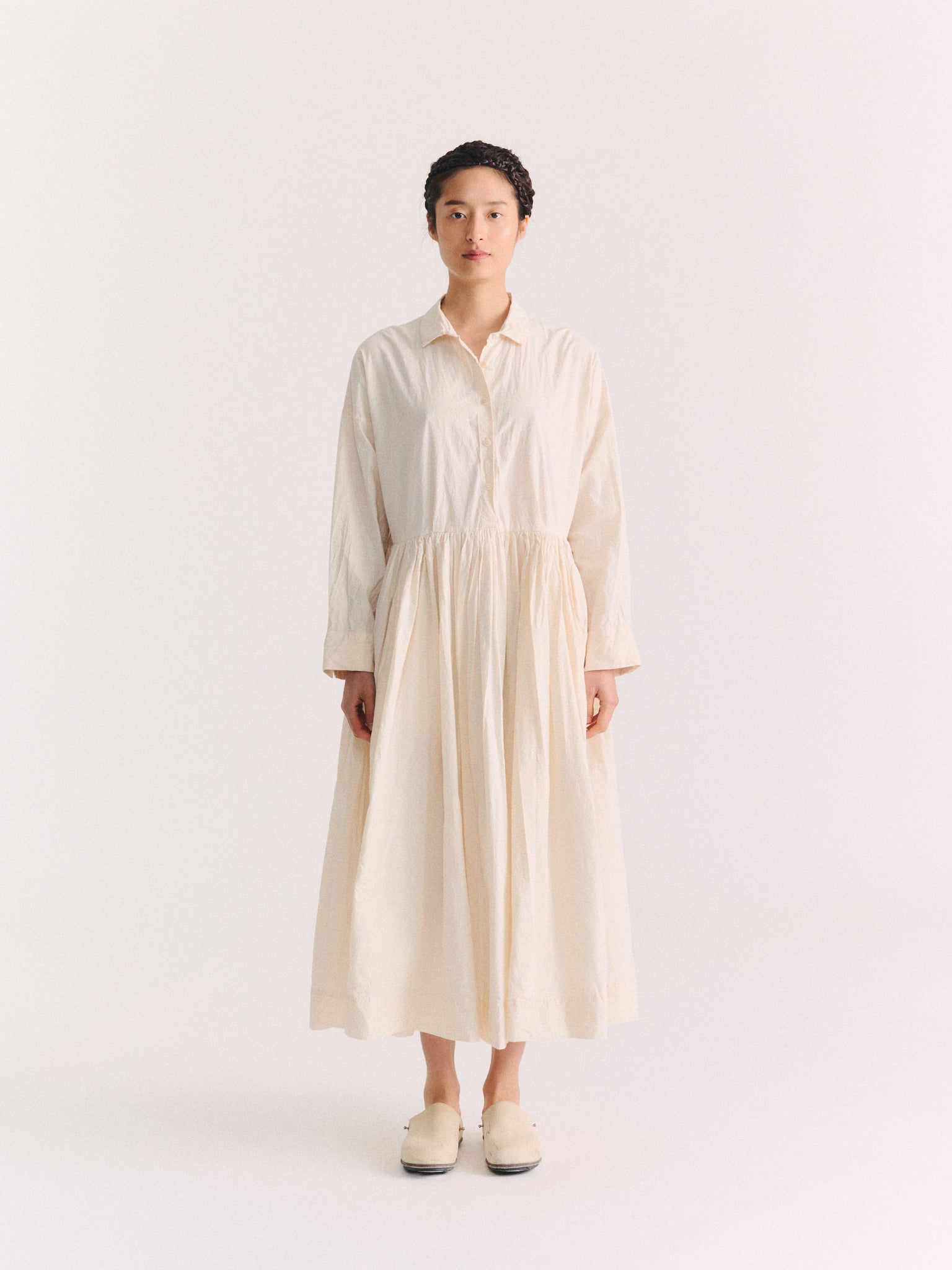 STEPHANIE DRESS - H COT - NATURAL