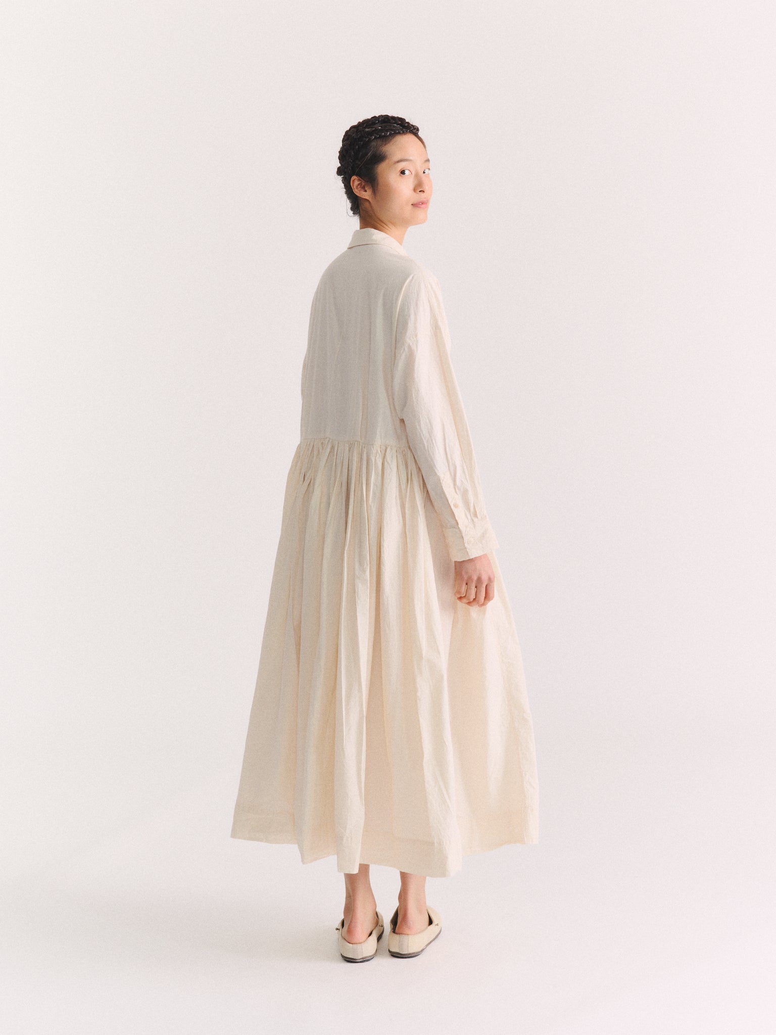 STEPHANIE DRESS - H COT - NATURAL