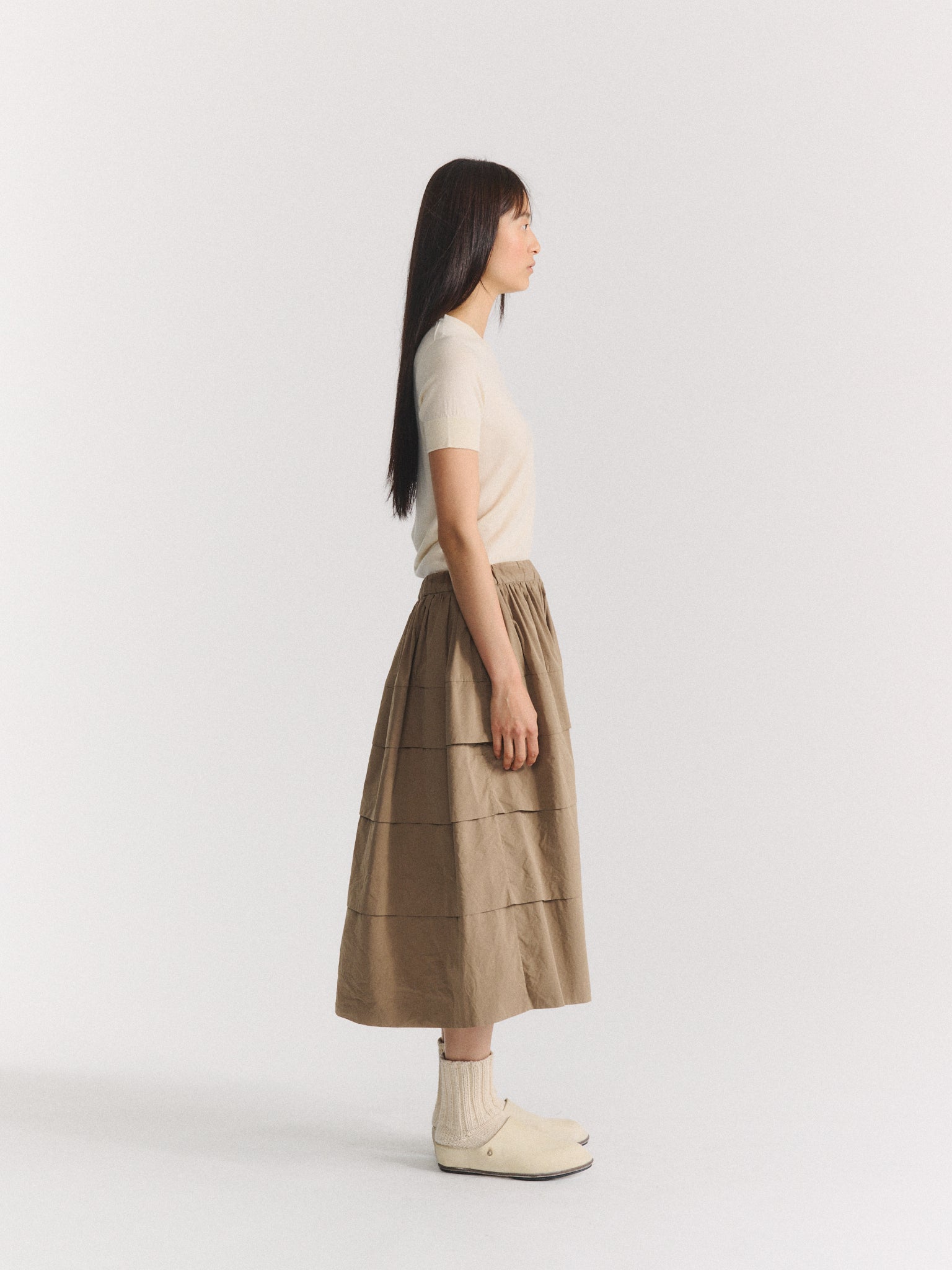 HORIZON SKIRT - TAFFCOT - JUTE – Casey Casey