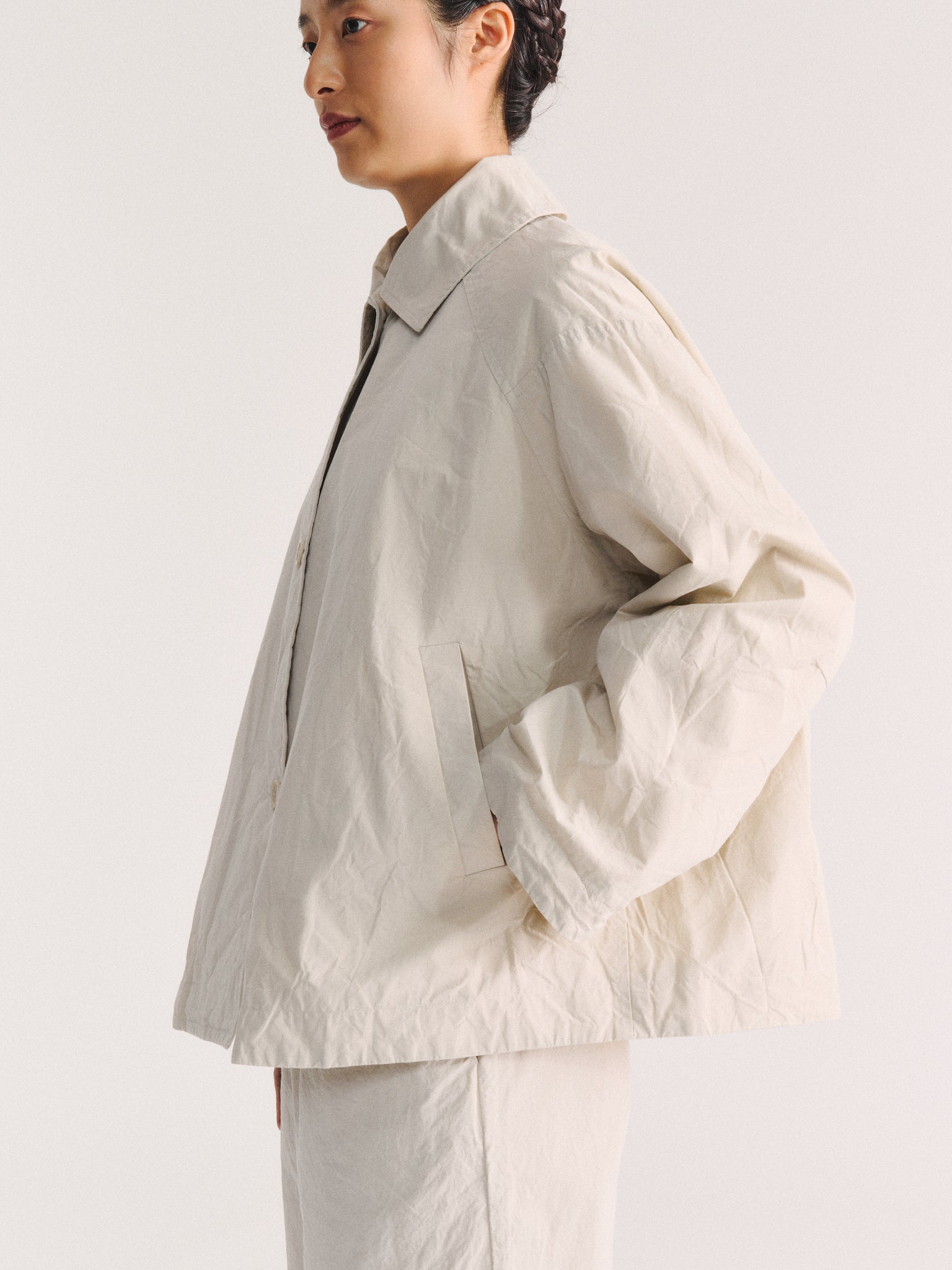 DRAYS JACKET - TOUGH COT - CHALK