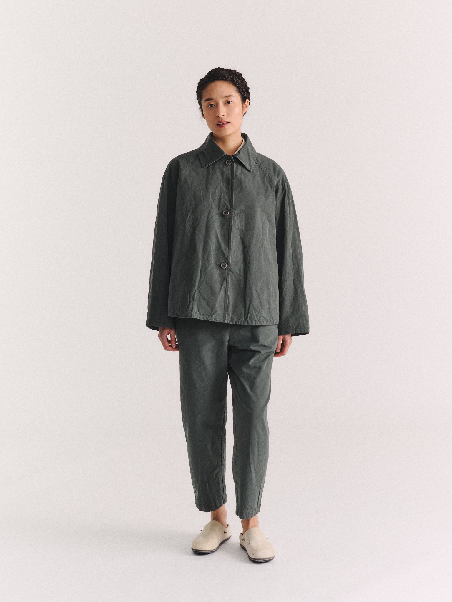 DRAYS JACKET - TOUGH COT - KHAKI