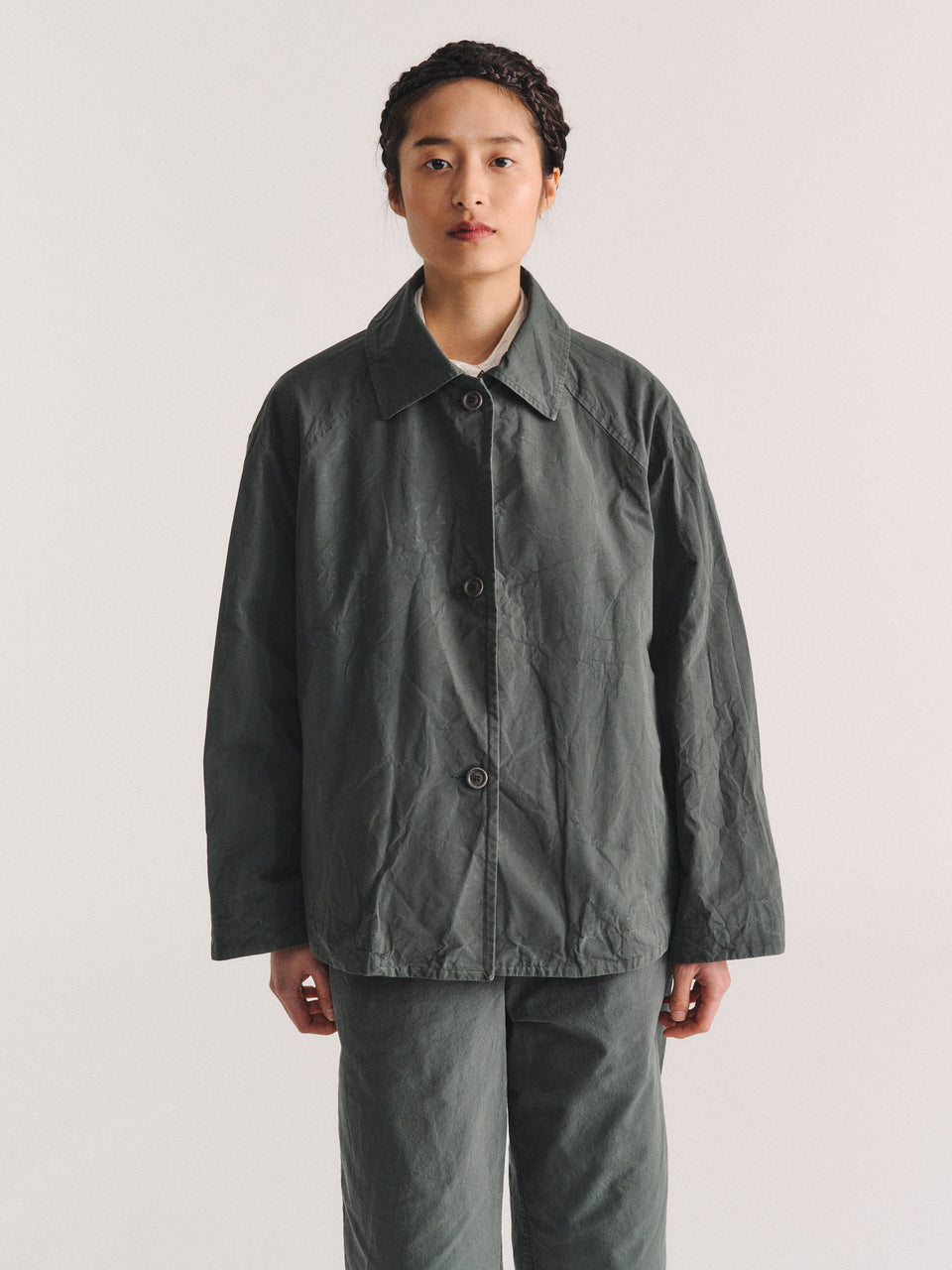 DRAYS JACKET - TOUGH COT - KHAKI