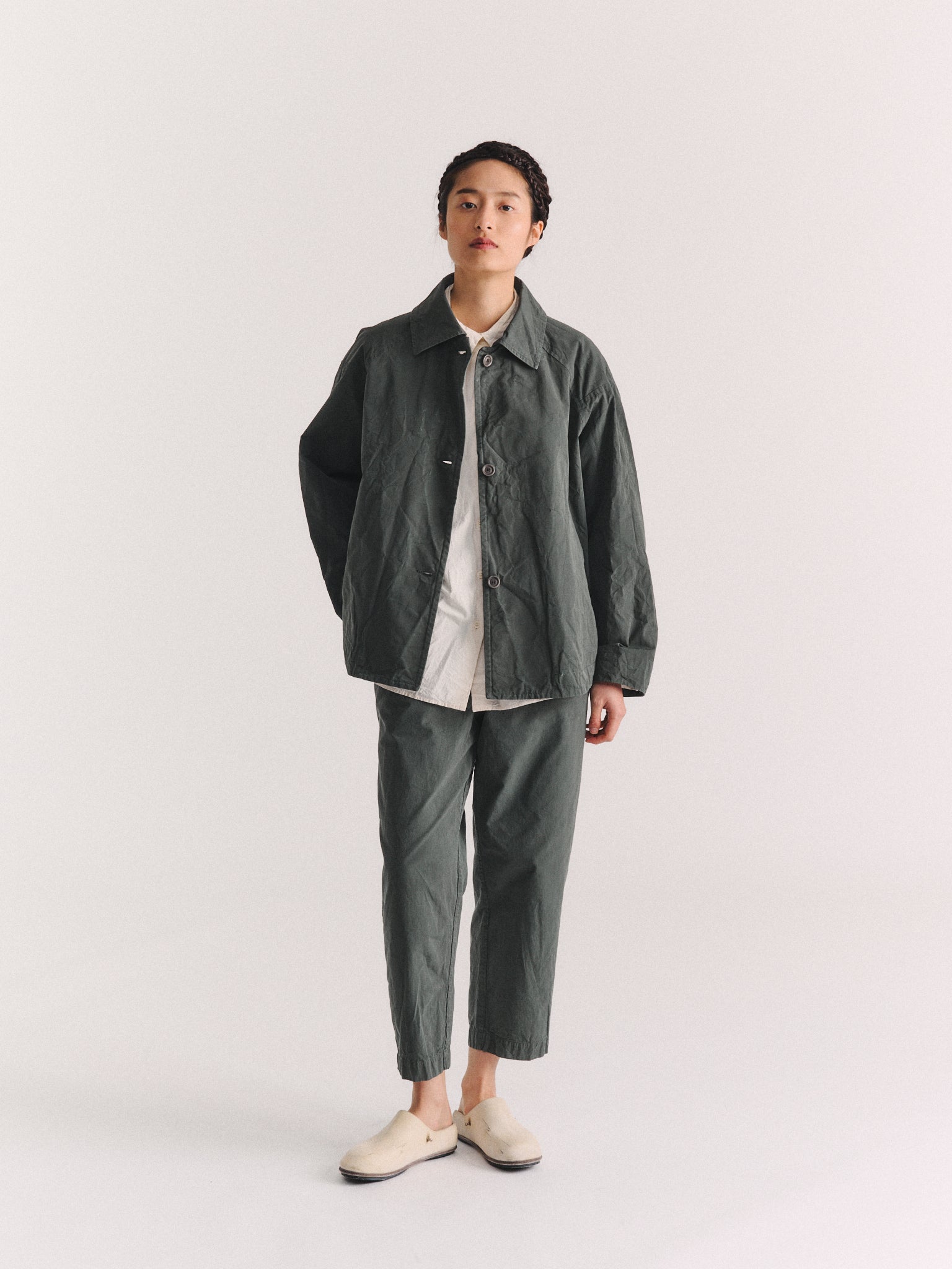 DRAYS JACKET - TOUGH COT - KHAKI