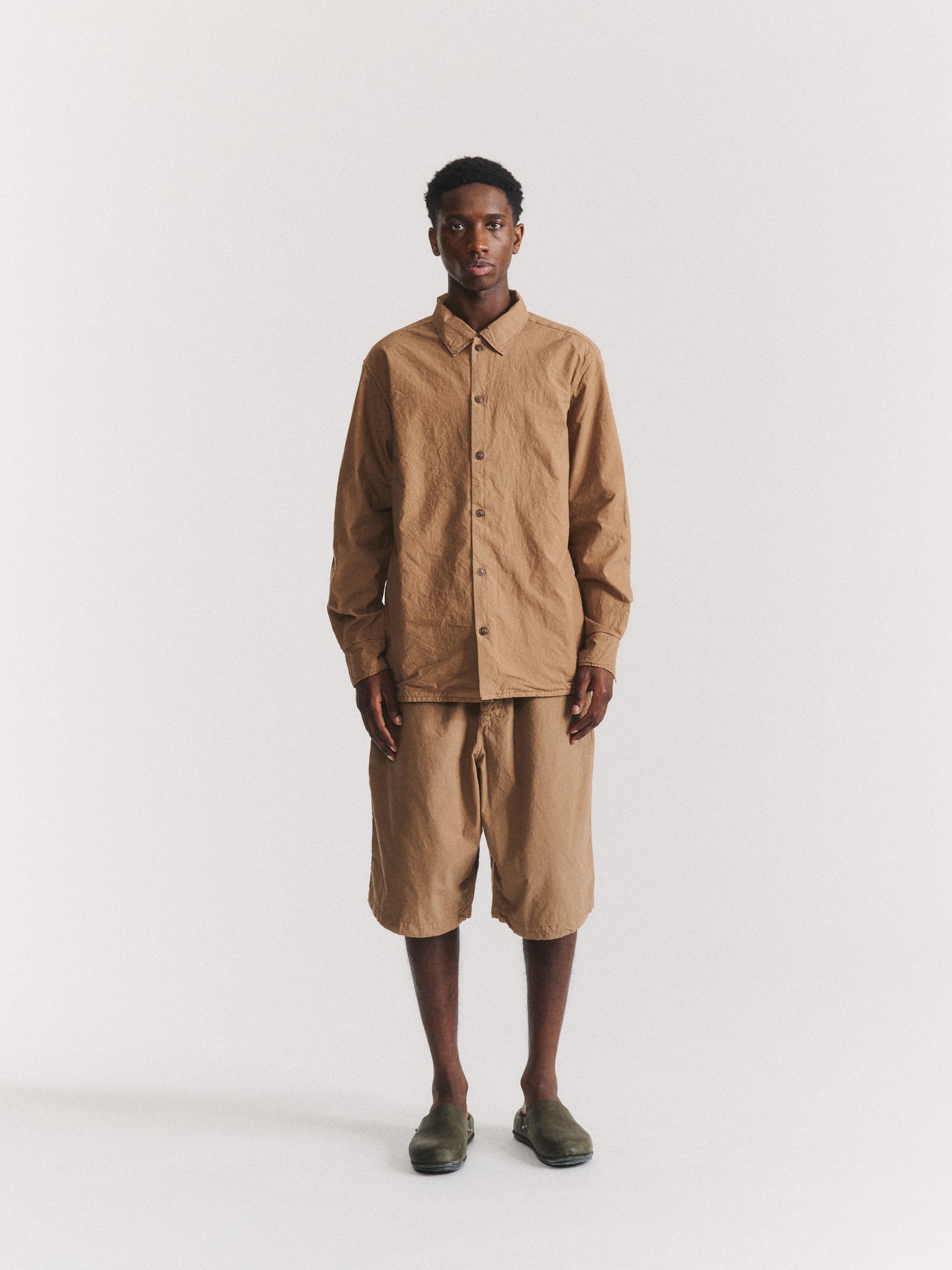 CHEMISE MILI RACCOURCIE - LCOT - LATTE