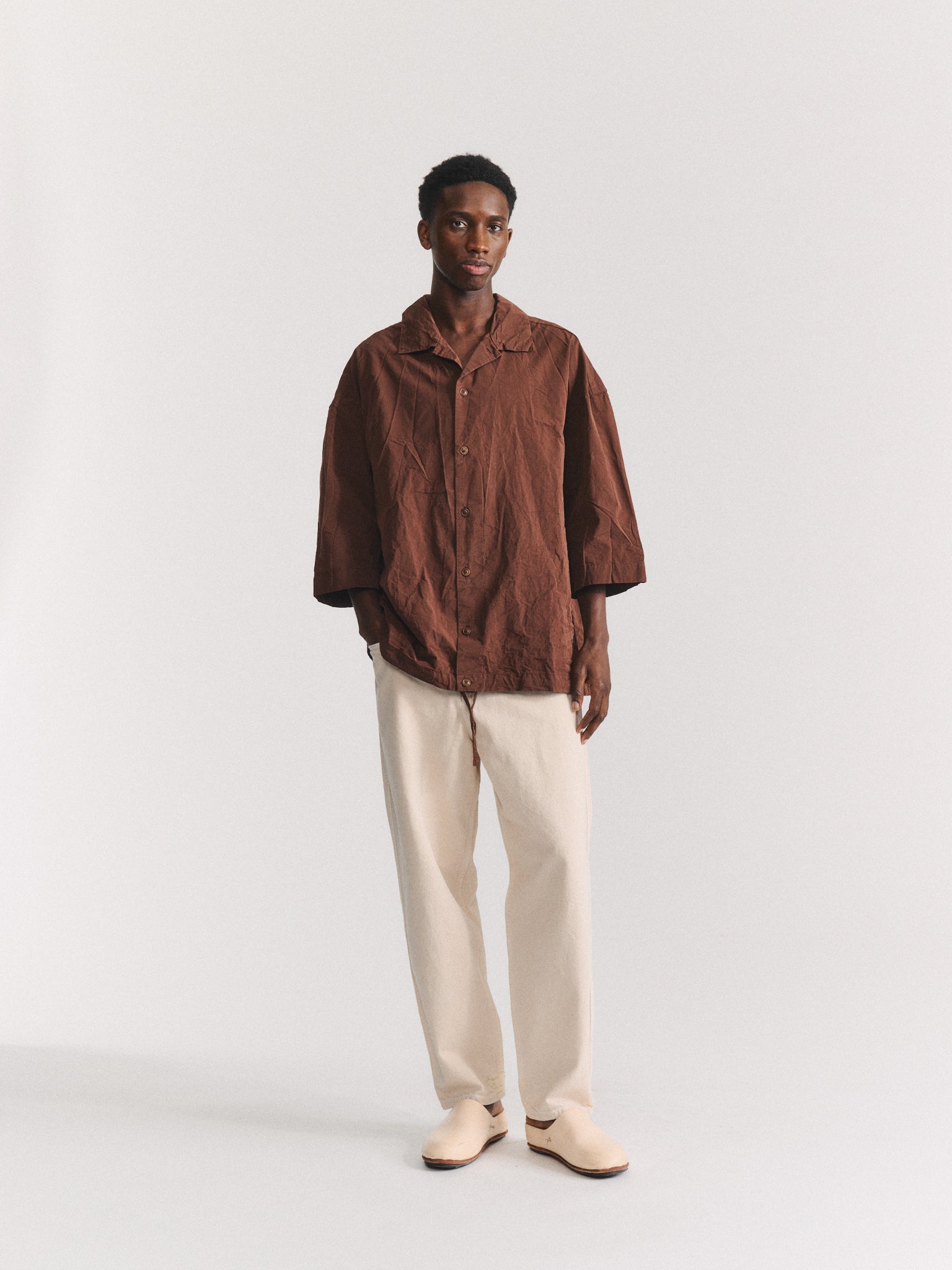 CHEMISE MILI VOLUME - PAPER COT - MARRON