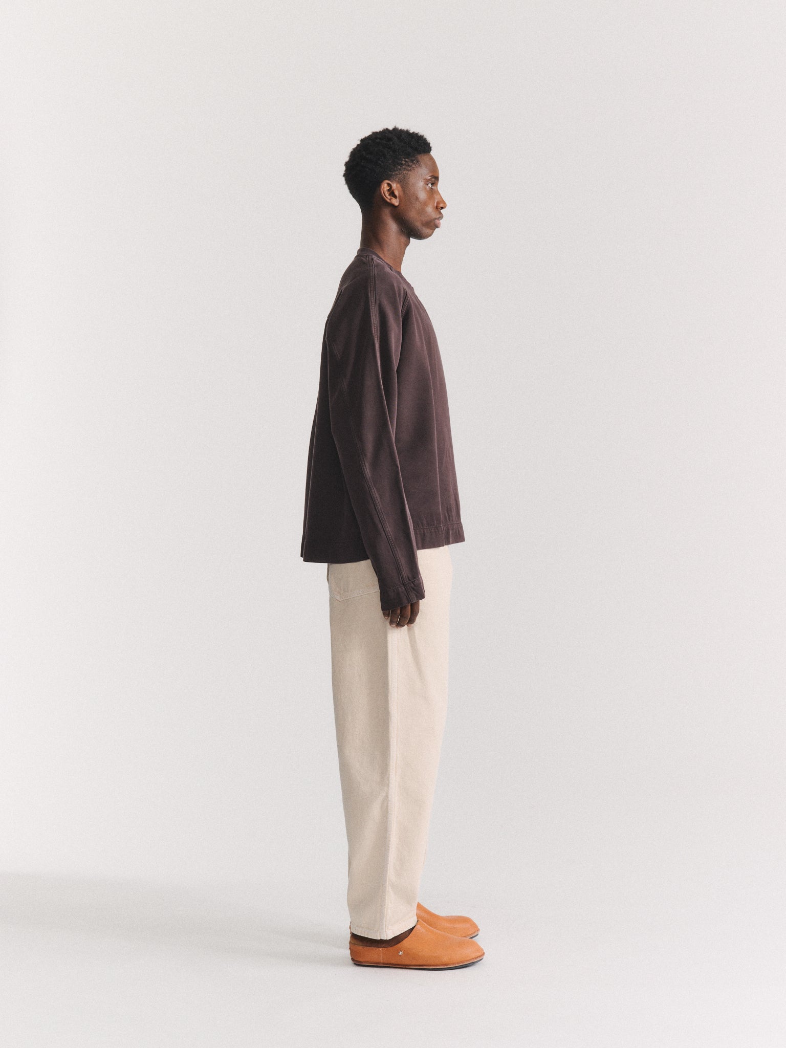 SWEATSHIRT WORKWEAR - CLEANY - MARRON