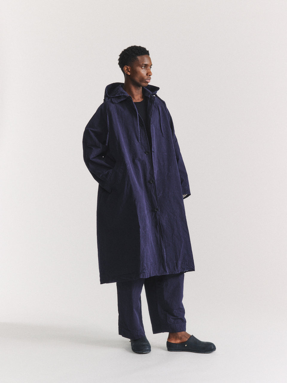 YAK HOODIE COAT - TOUGH COT - NAVY