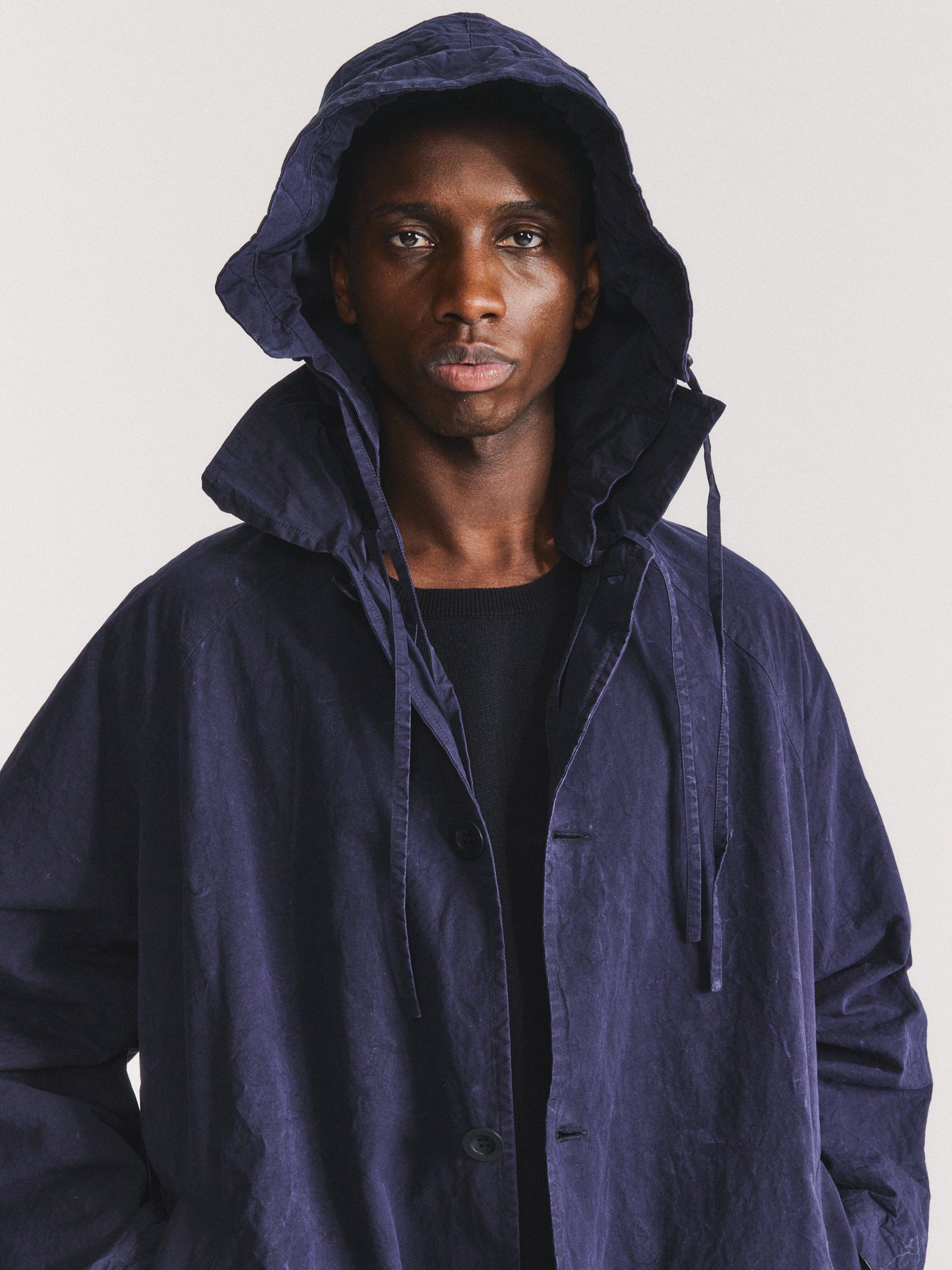 MANTEAU À CAPUCHE YAK - TOUGH COT - MARINE