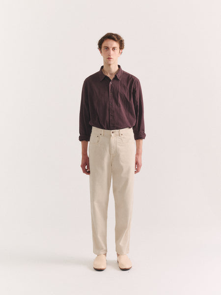 LEO DENIM PANT - DENIM - IVORY – Casey Casey