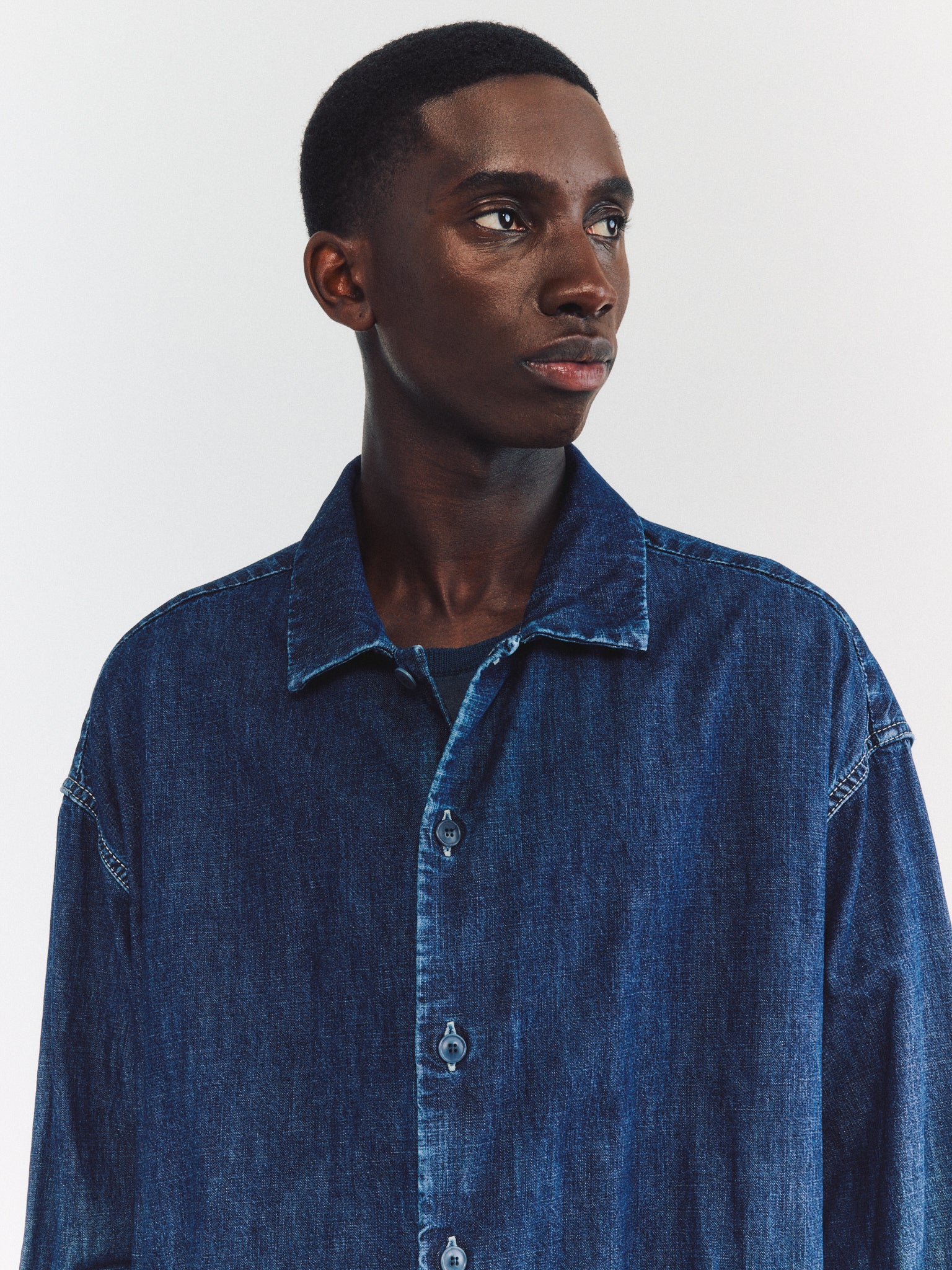 EUDES DENIM SHIRT - L DENIM - INDIGO – Casey Casey