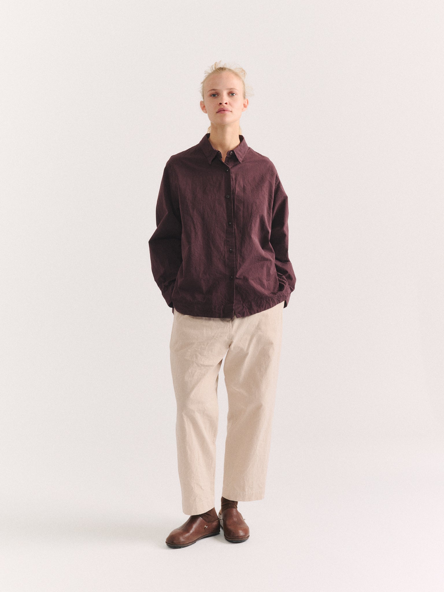 BIGGY SHIRT - PAPER COT - EBONY