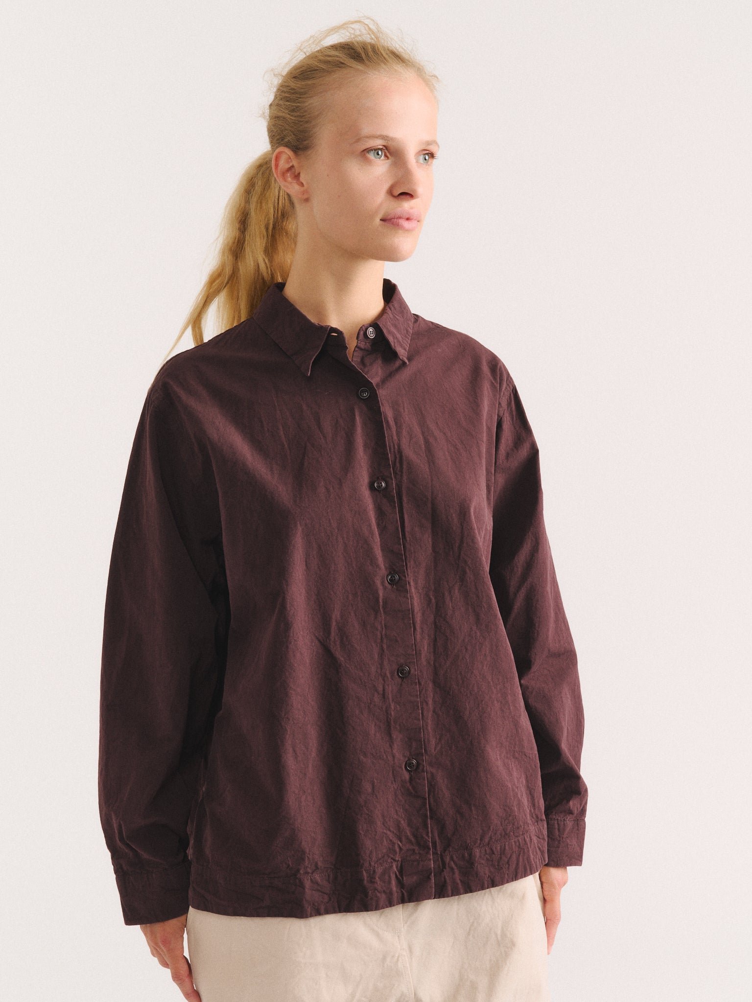 BIGGY SHIRT - PAPER COT - EBONY