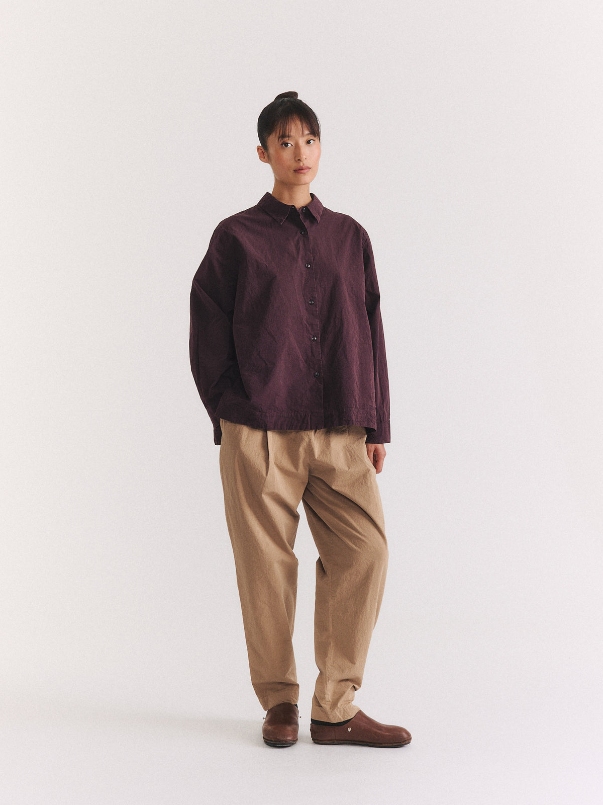 BIGGY SHIRT - PAPER COT - EBONY