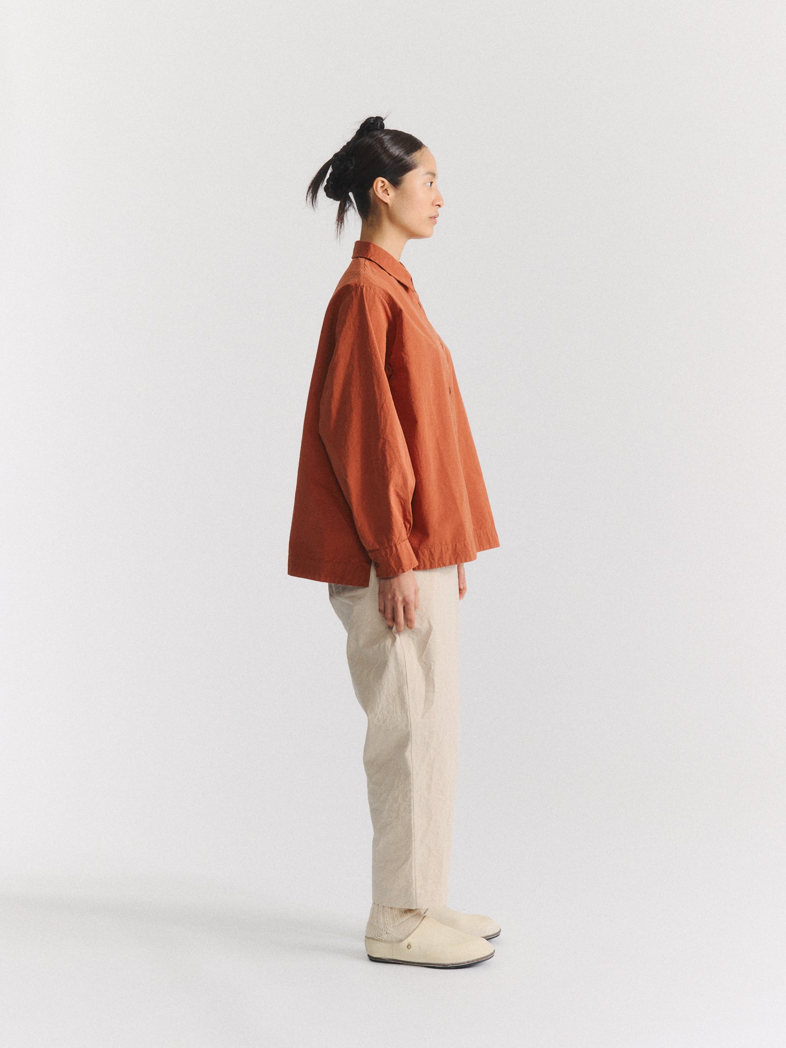 BIGGY SHIRT - PAPER COT - BRICK