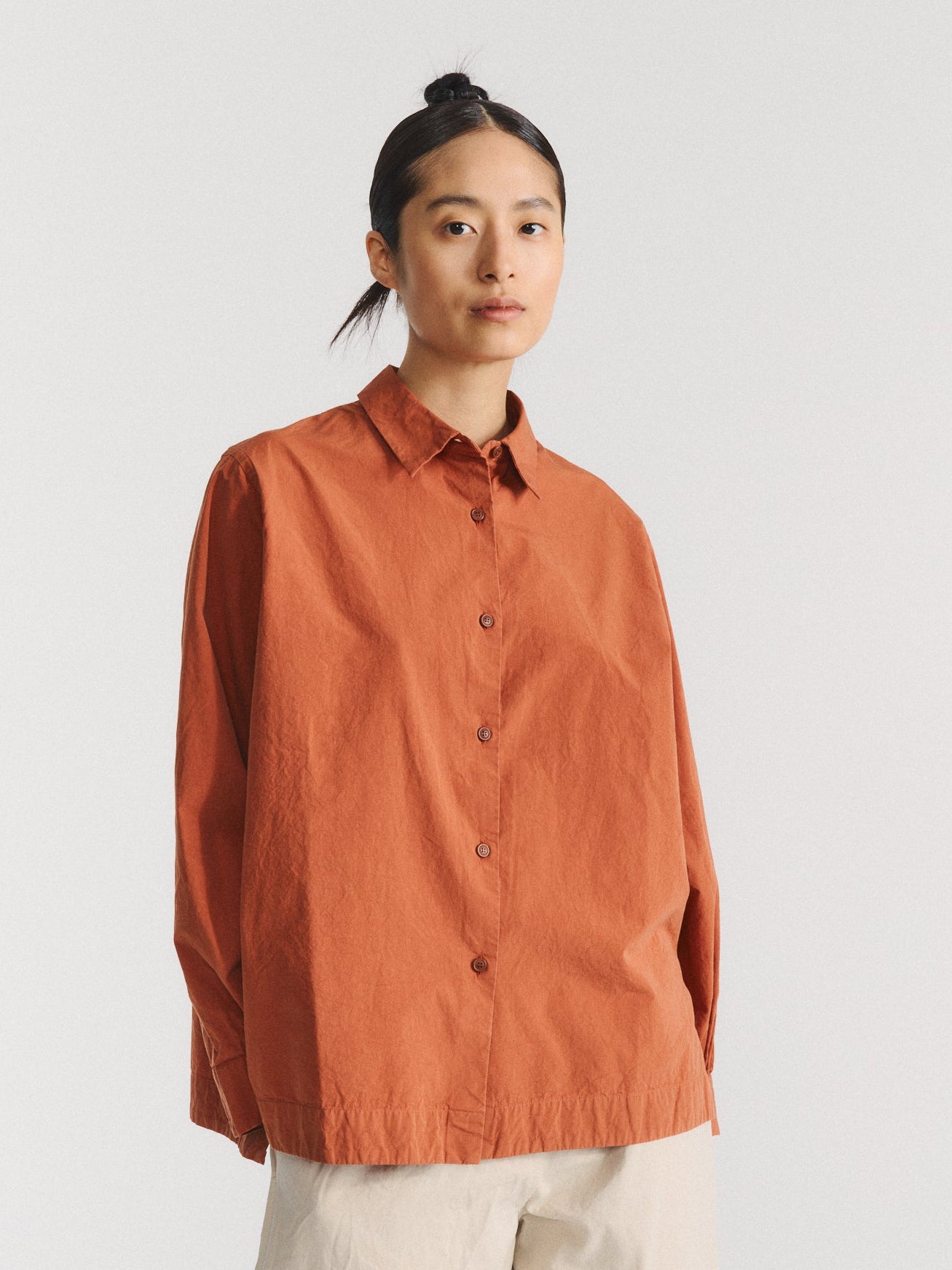 BIGGY SHIRT - PAPER COT - BRICK