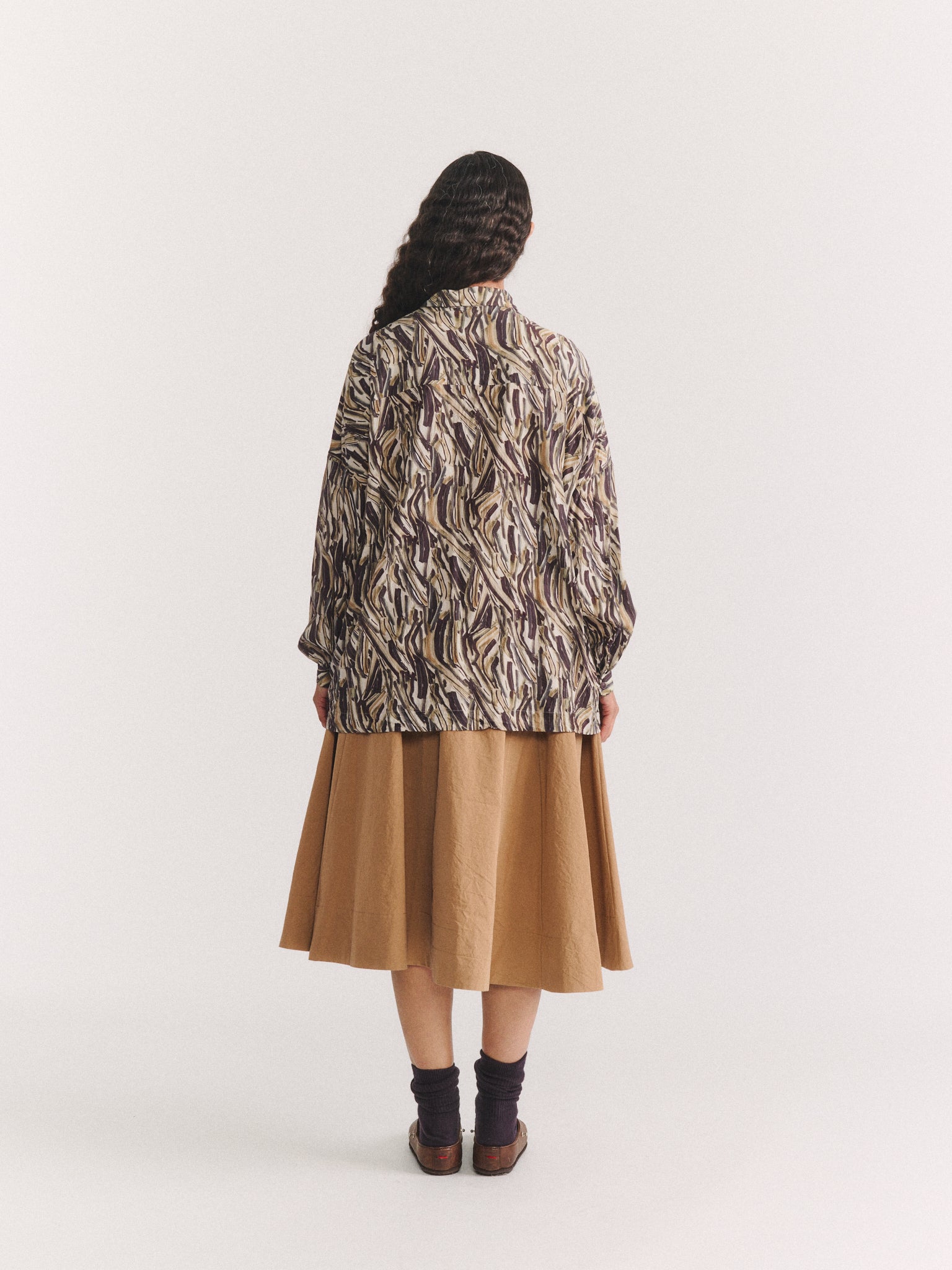 SQUARBI SHIRT - COSIE PRINT - EBONY