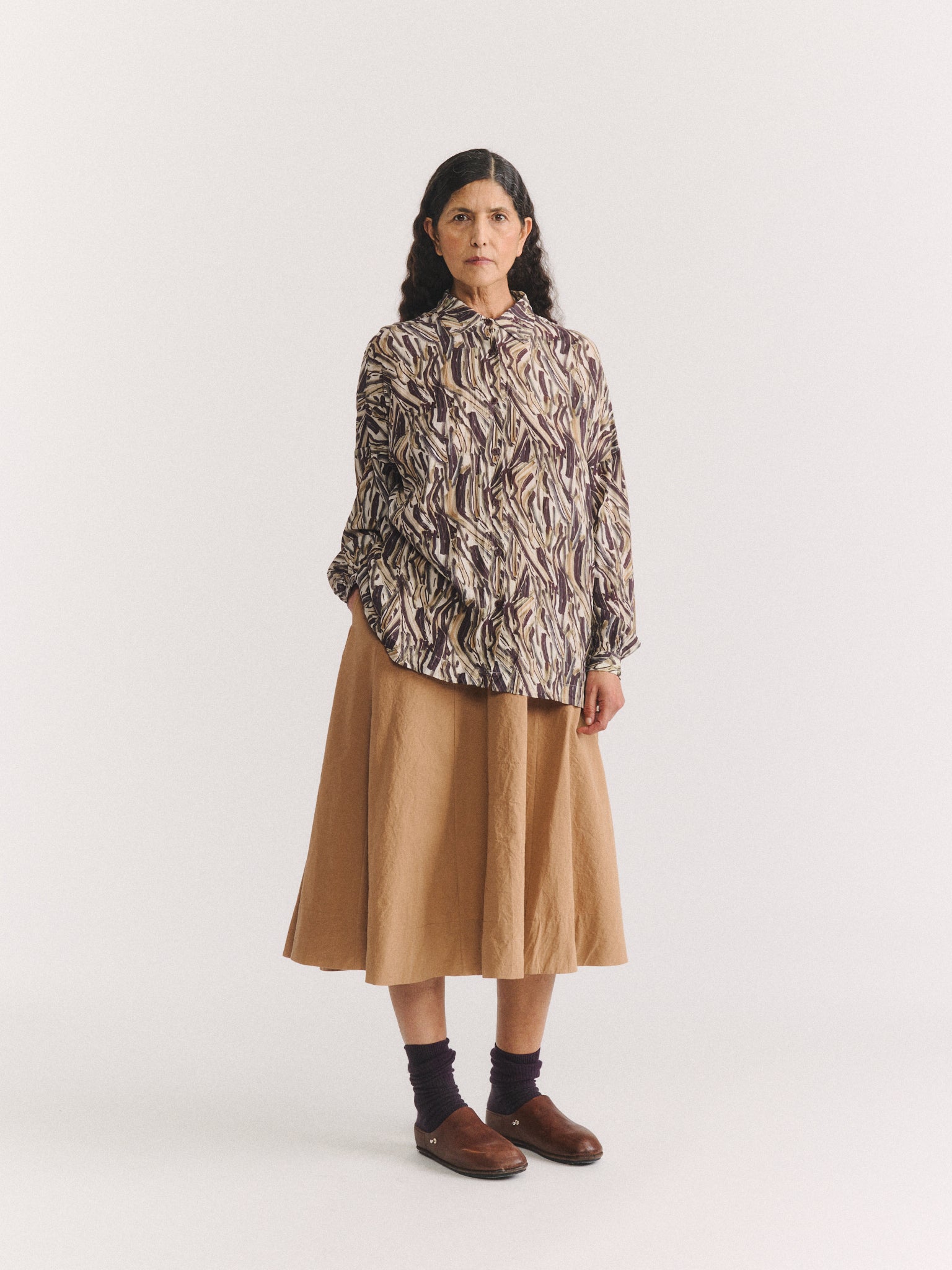 SQUARBI SHIRT - COSIE PRINT - EBONY
