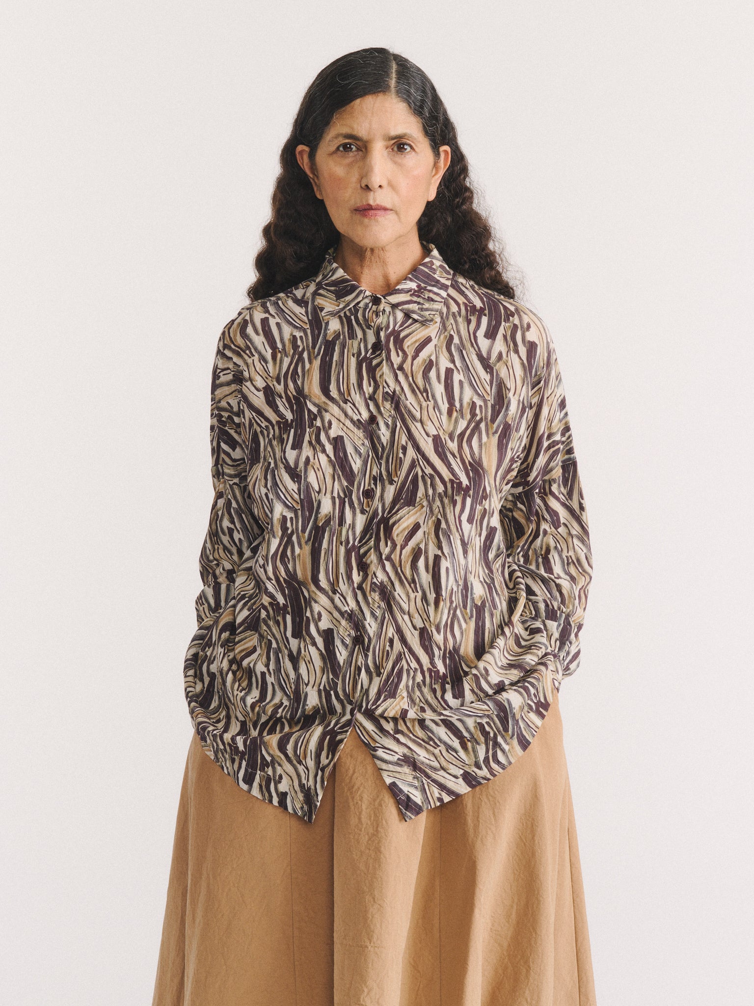 SQUARBI SHIRT - COSIE PRINT - EBONY