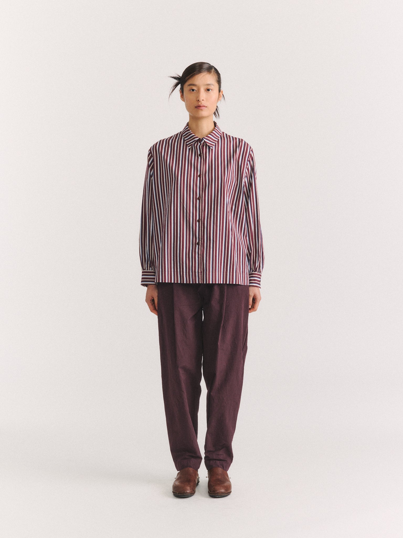 BIGGY SHIRT - SATEEN STRIPE - AS IS