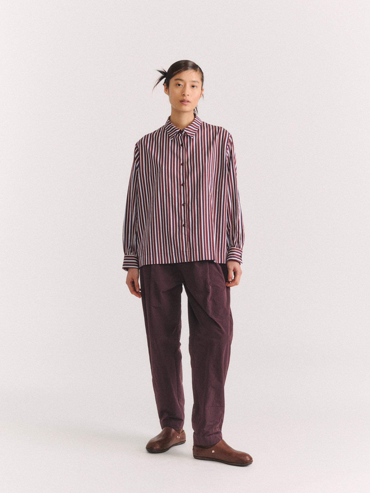 BIGGY SHIRT - SATEEN STRIPE - AS IS