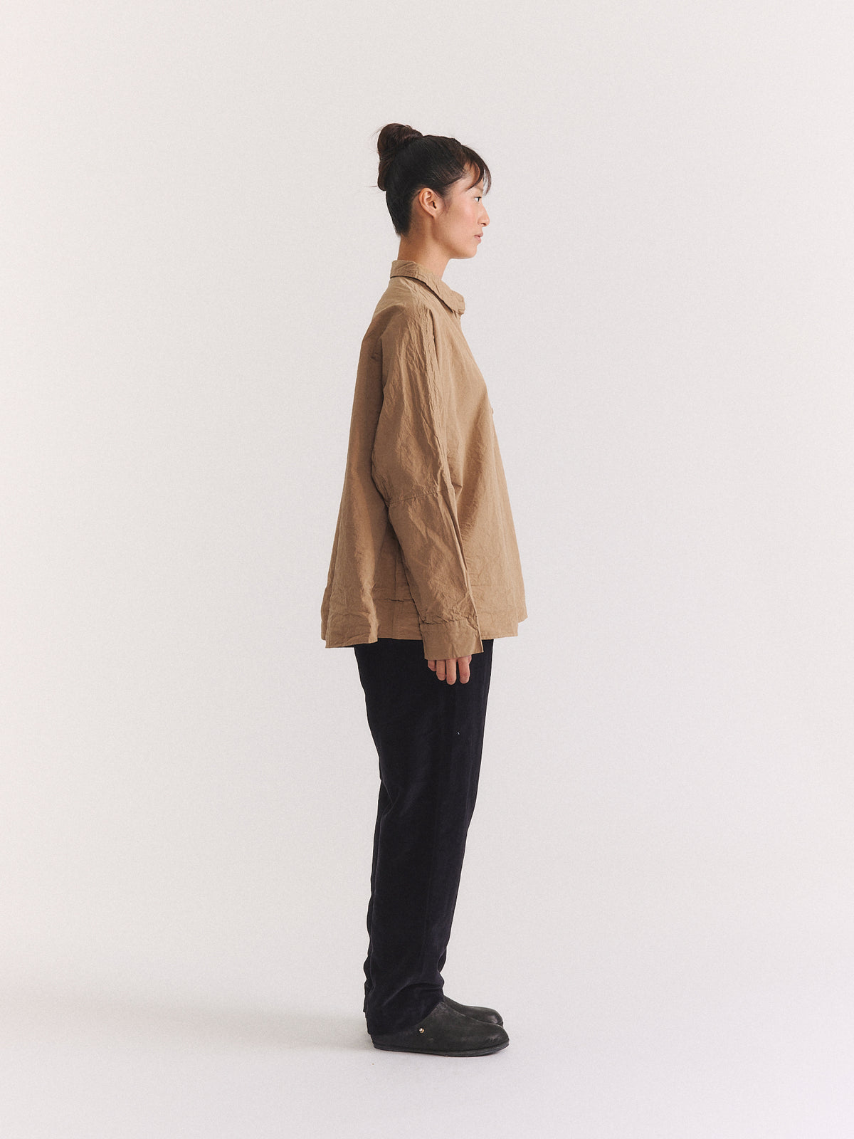 WAGA LS SHIRT - PAPER COT - BEIGE