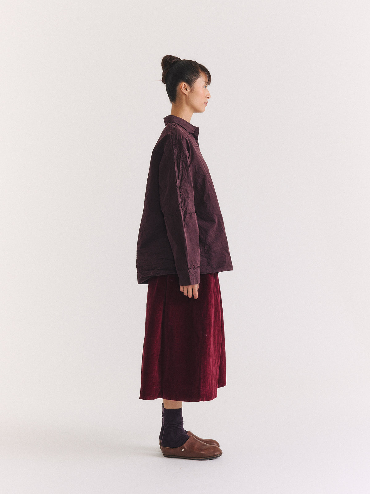 WAGA LS SHIRT - PAPER COT - EBONY