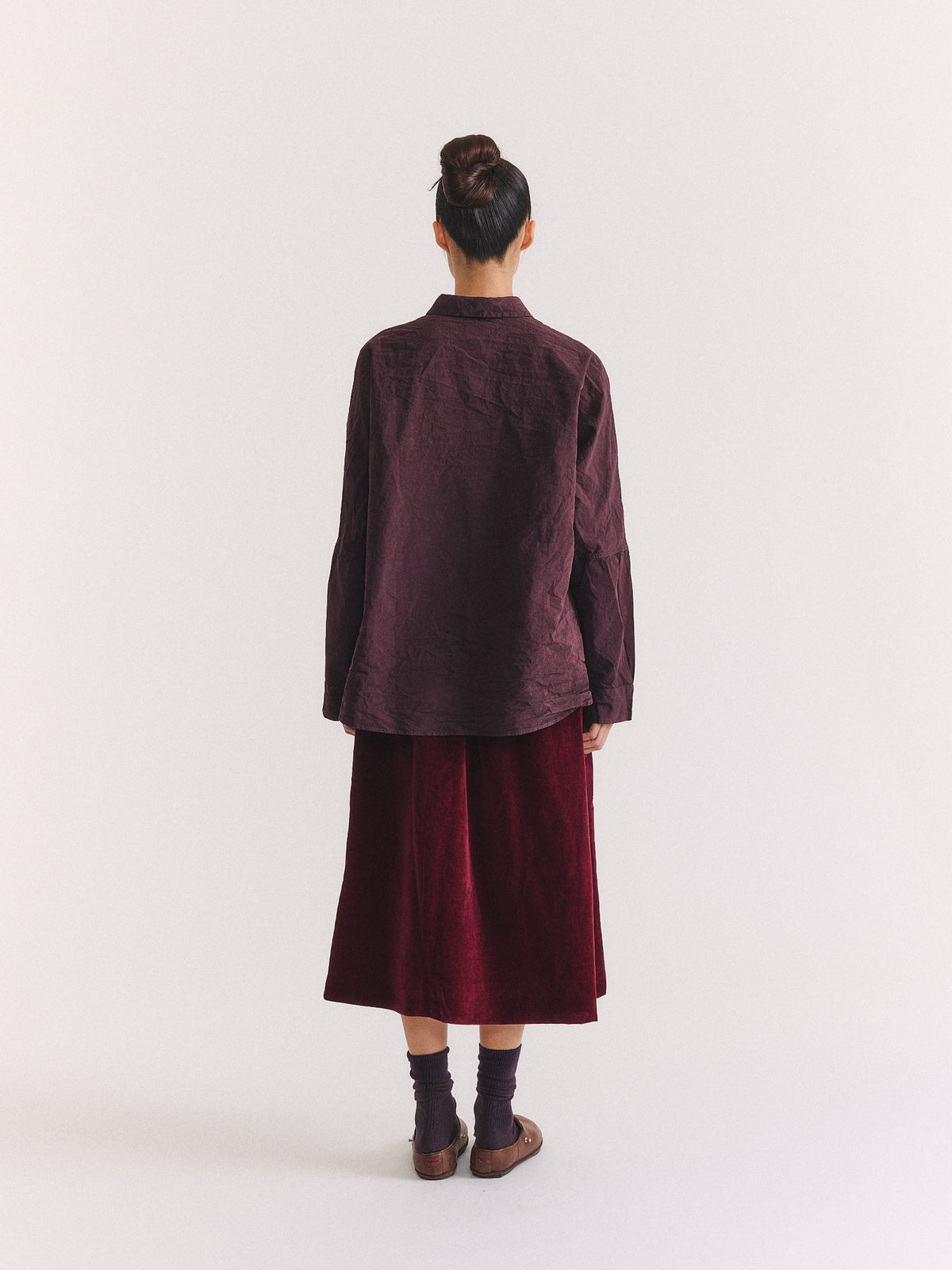 WAGA LS SHIRT - PAPER COT - EBONY