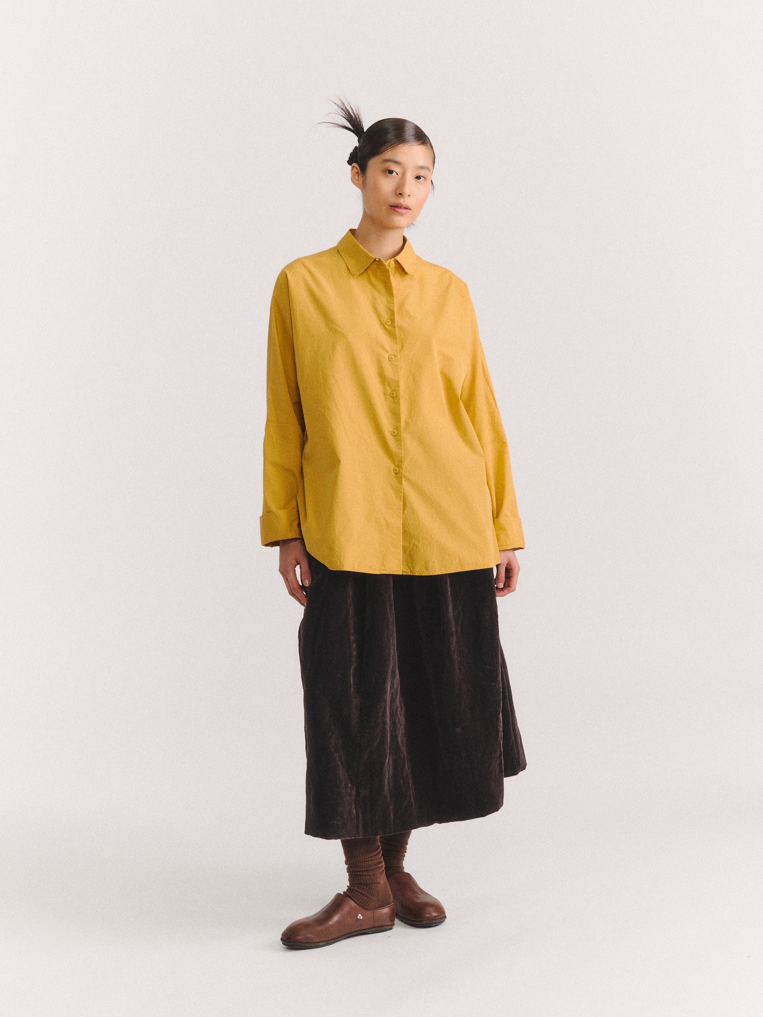 WAGA LS SHIRT - PAPER COT - GOLD