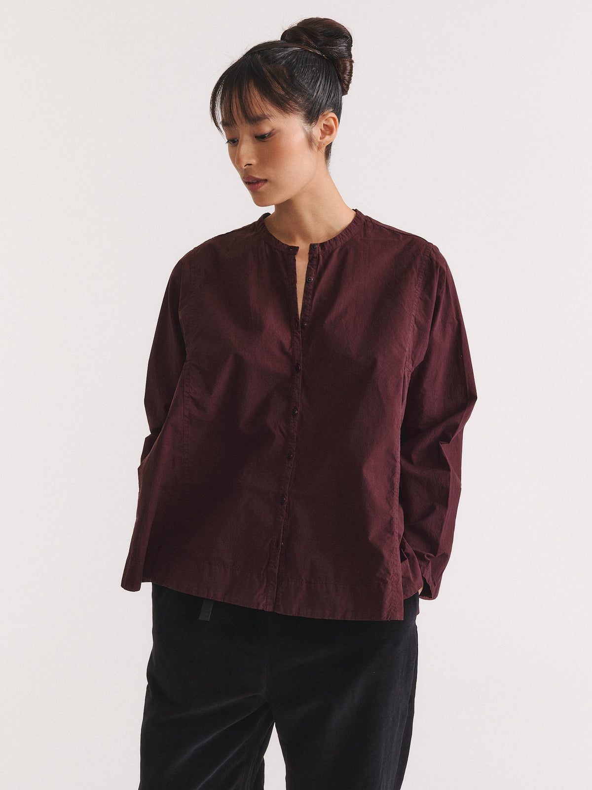HARMONY SHIRT - L COT - BURGUNDY