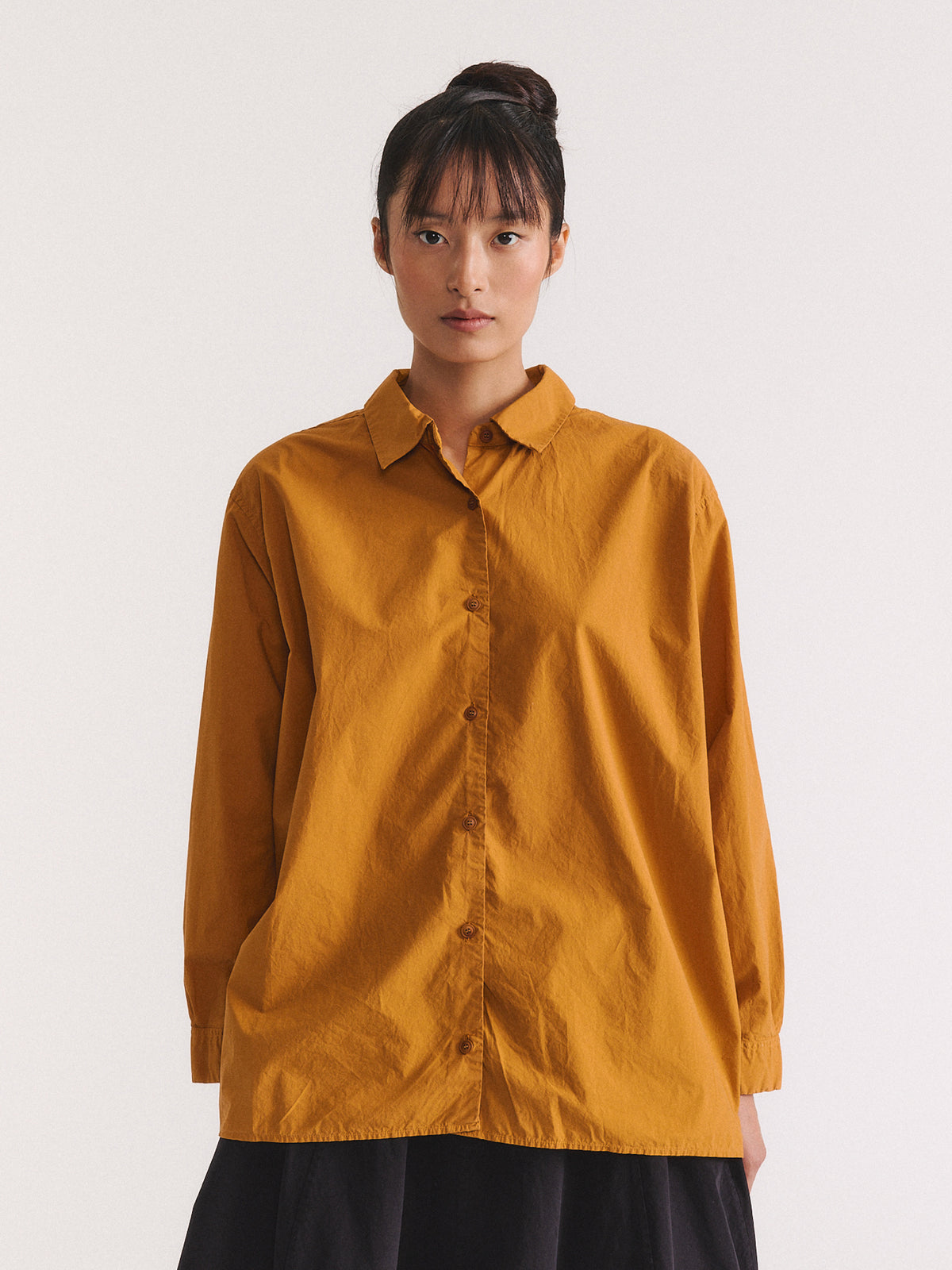 NAOMI SHIRT - L COT - GOLD