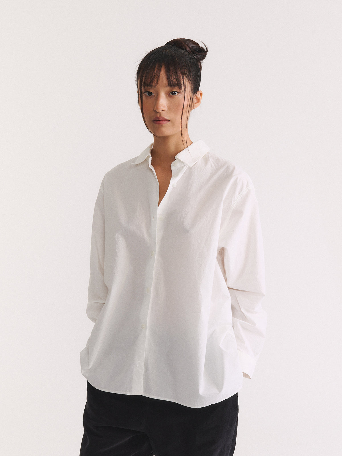 NAOMI SHIRT - L COT - WHITE