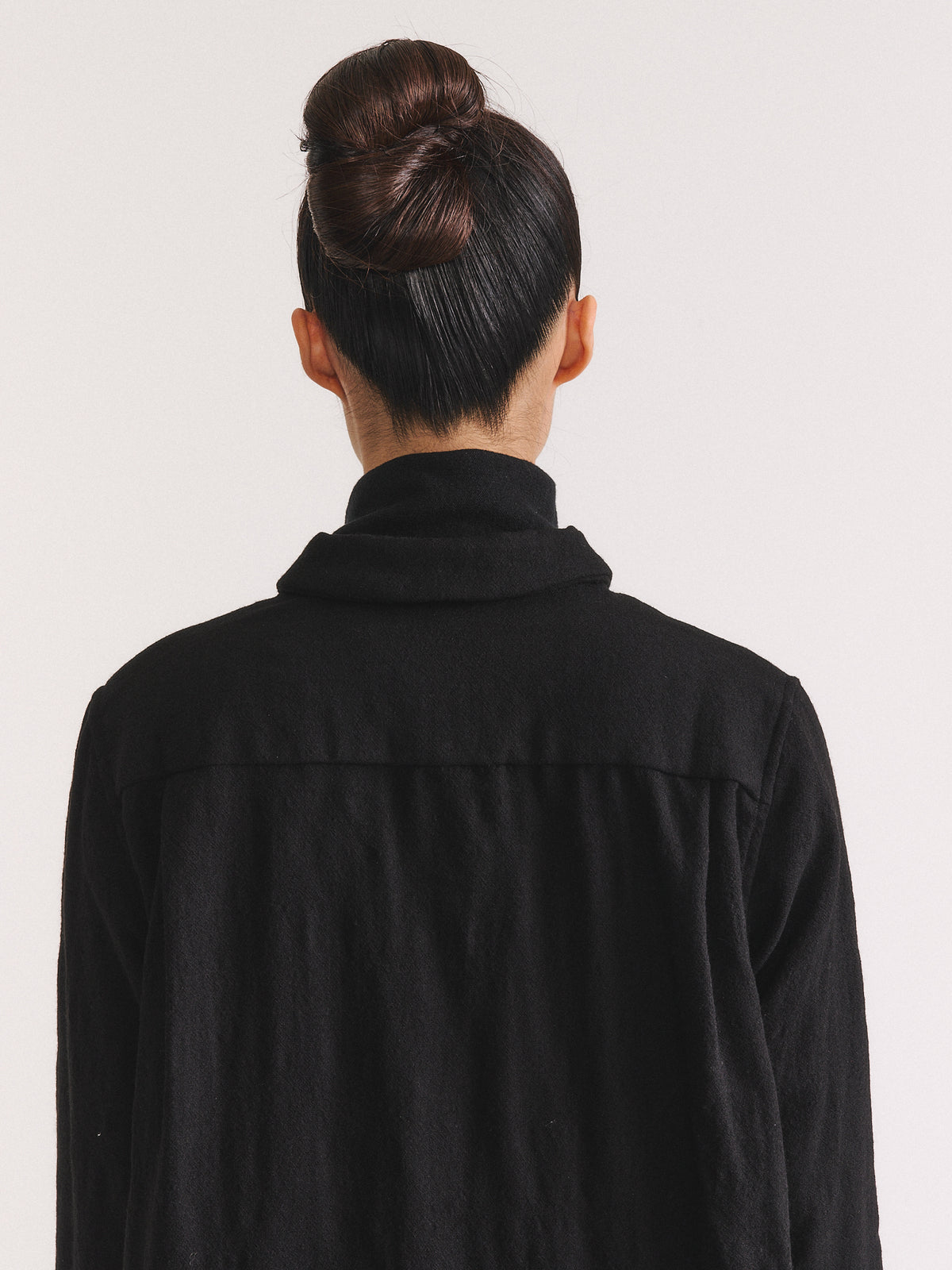 MARIA SHIRT - OPEN WEAVE - BLACK