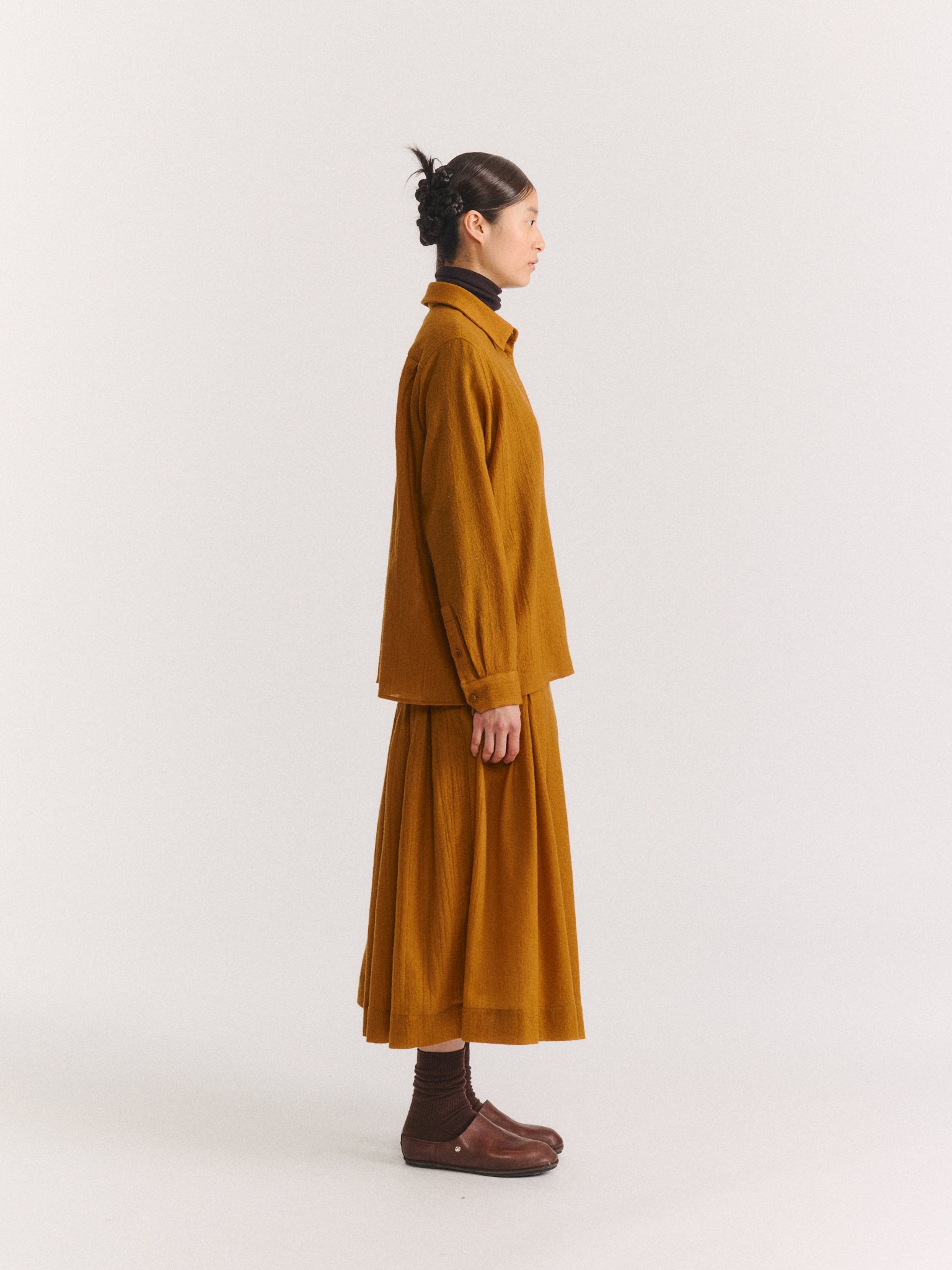 MARIA SHIRT - OPEN WEAVE - GOLD