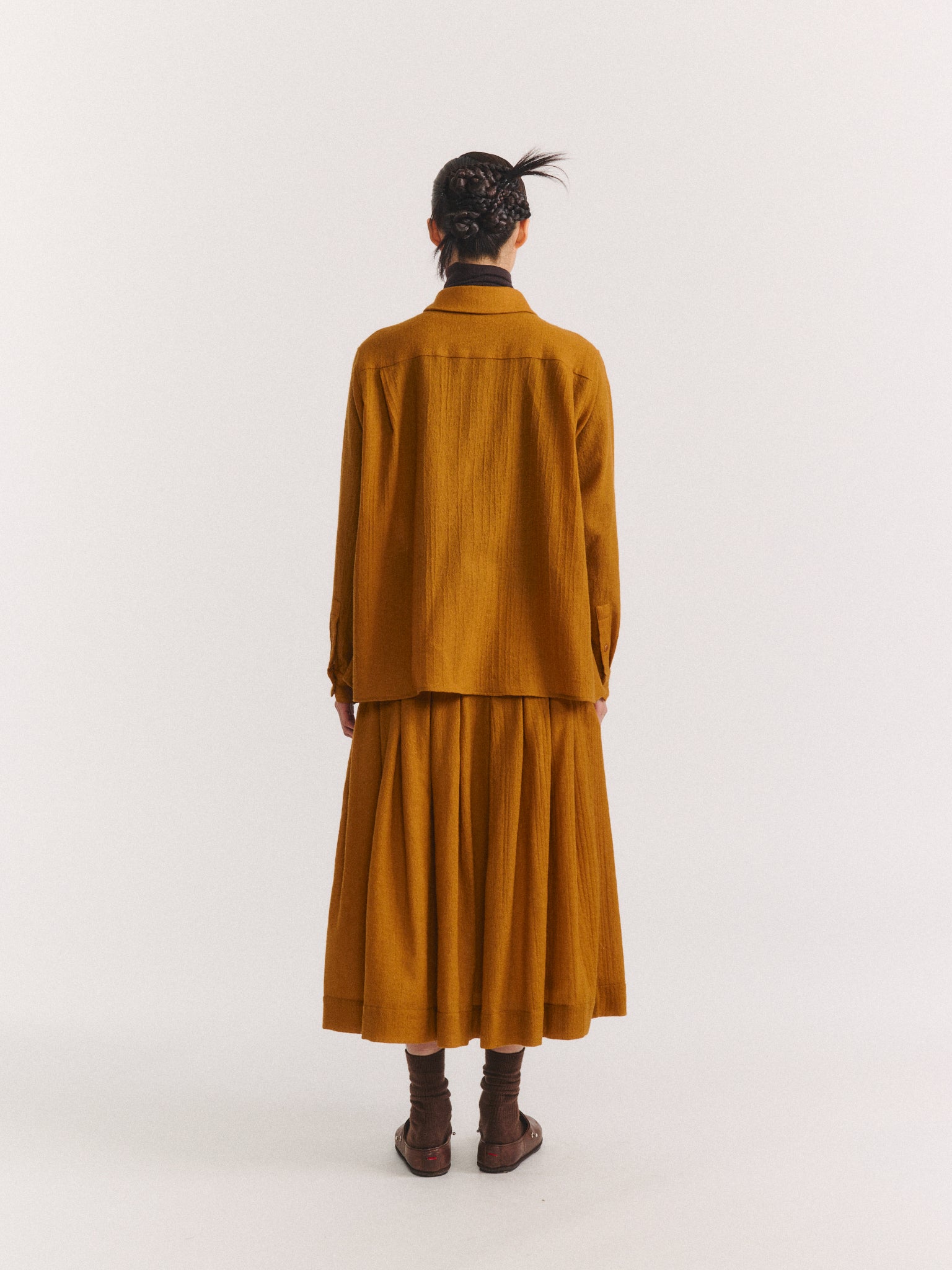 MARIA SHIRT - OPEN WEAVE - GOLD