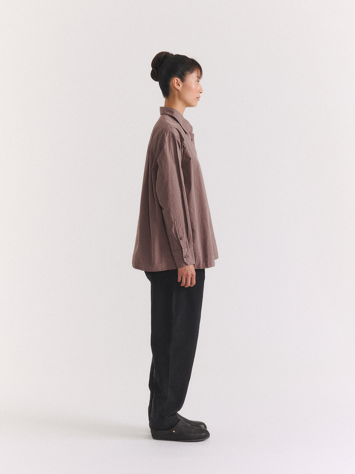 DRAYS TRAVAIL SHIRT - PAPER COT - CLAY