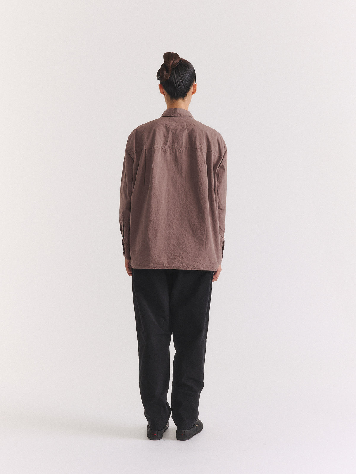 DRAYS TRAVAIL SHIRT - PAPER COT - CLAY