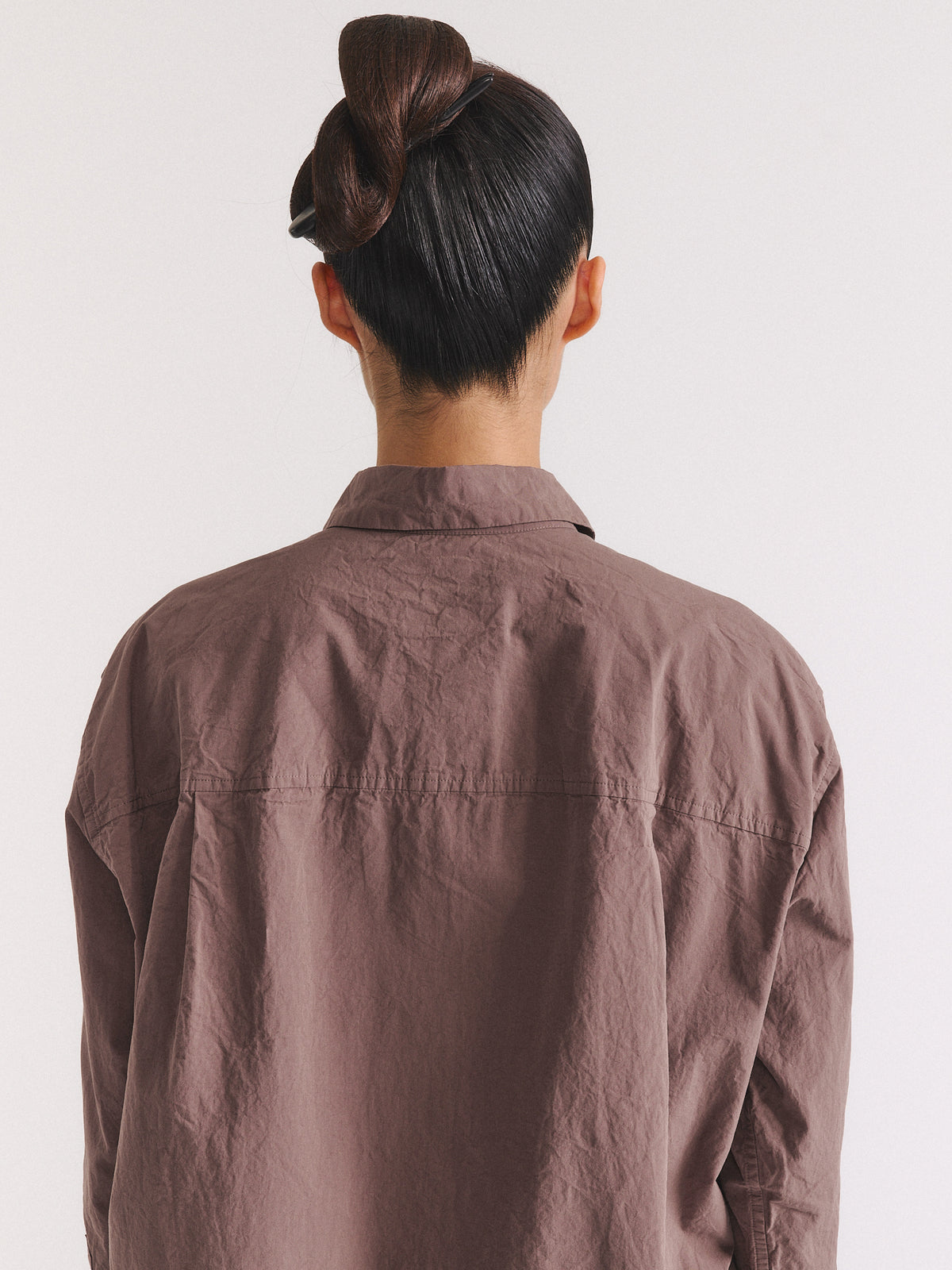 DRAYS TRAVAIL SHIRT - PAPER COT - CLAY