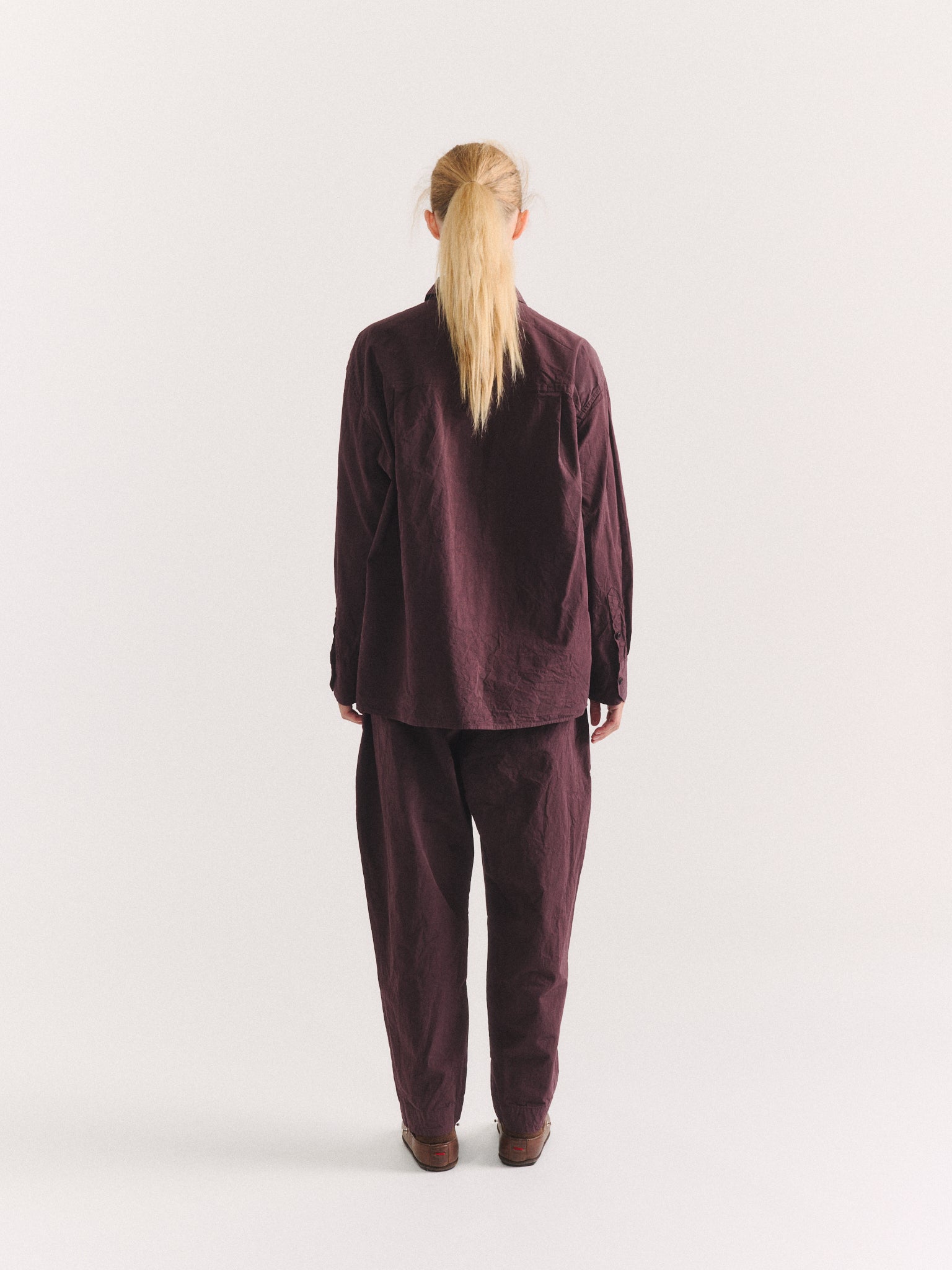 DRAYS TRAVAIL SHIRT - PAPER COT - EBONY