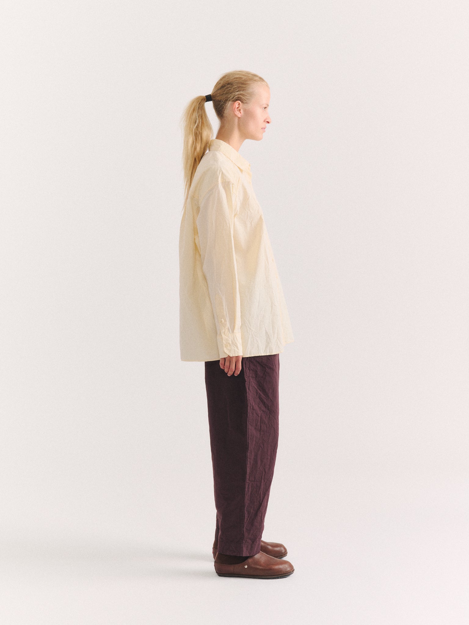 DRAYS TRAVAIL SHIRT - PAPER COT - IVORY
