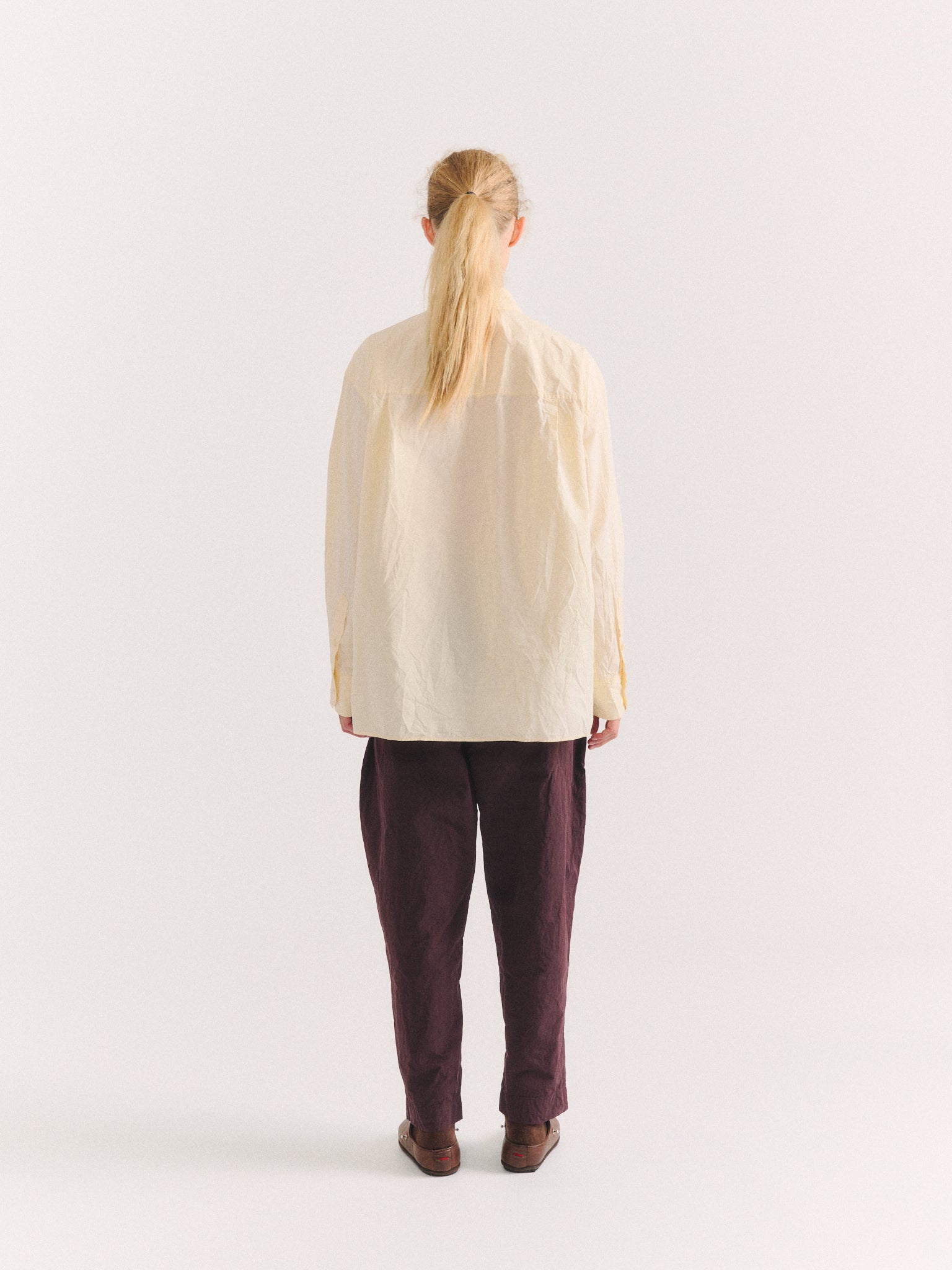 DRAYS TRAVAIL SHIRT - PAPER COT - IVORY