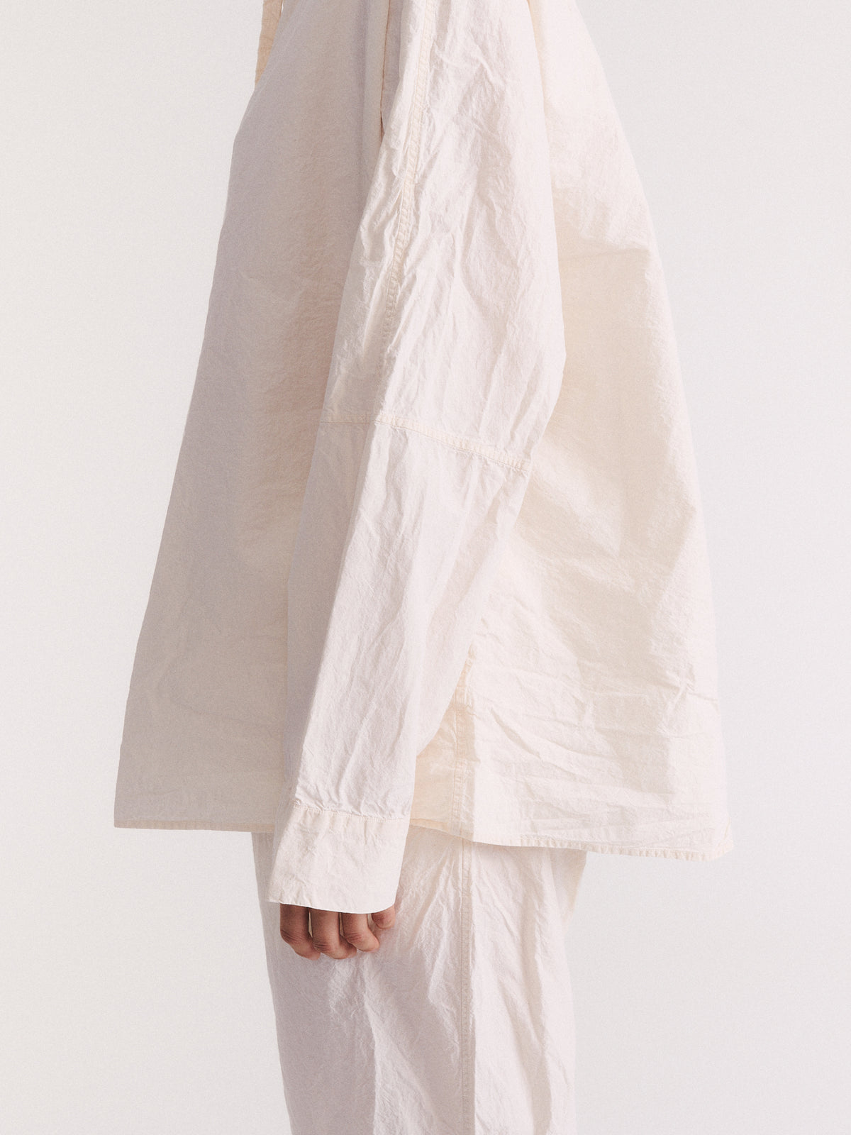WAGA LS SHIRT - L COT - NATURAL