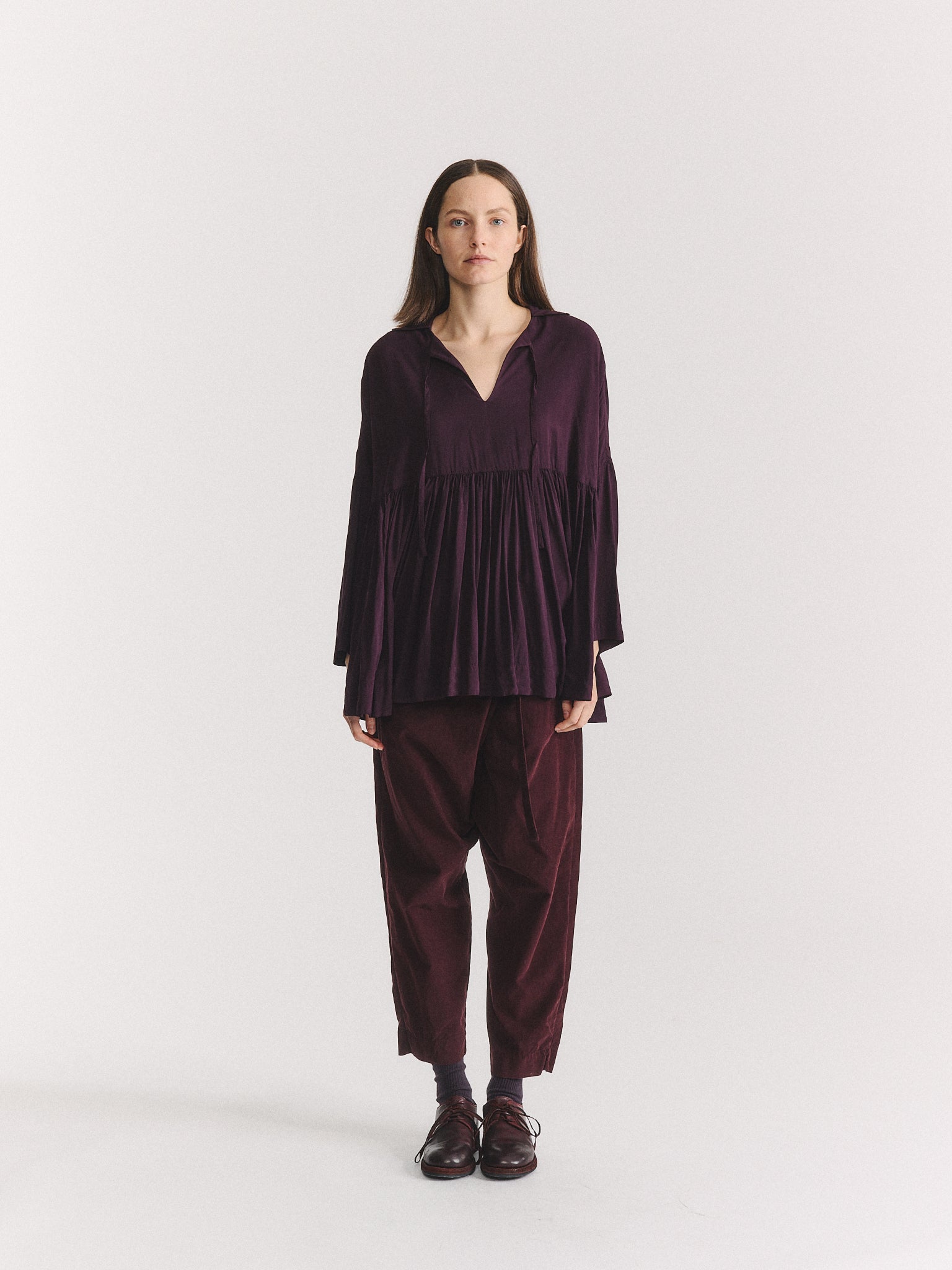HALLES BB TOP - COSIE -  BLACKBERRY