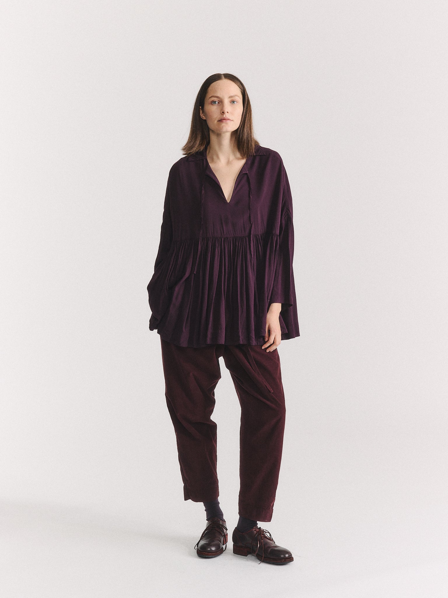 HALLES BB TOP - COSIE -  BLACKBERRY